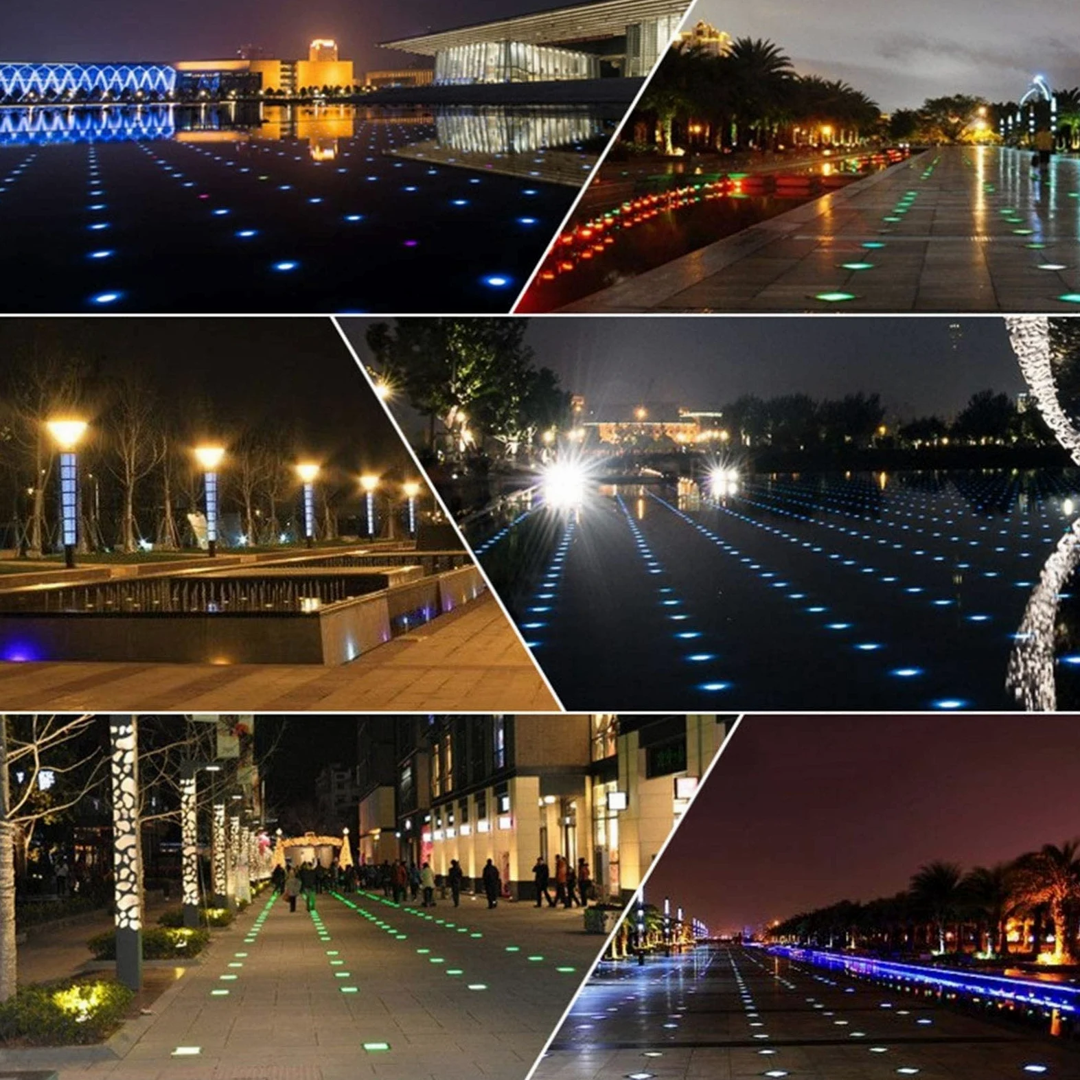 COB reflektor podtynkowy, wodoszczelny, IP65, do podwórza, trawnika, ogrodu, ochrona przed oślepieniem, integracja ze stali nierdzewnej i szkła, do użytku na zewnątrz/basenu/fontanny (20 W