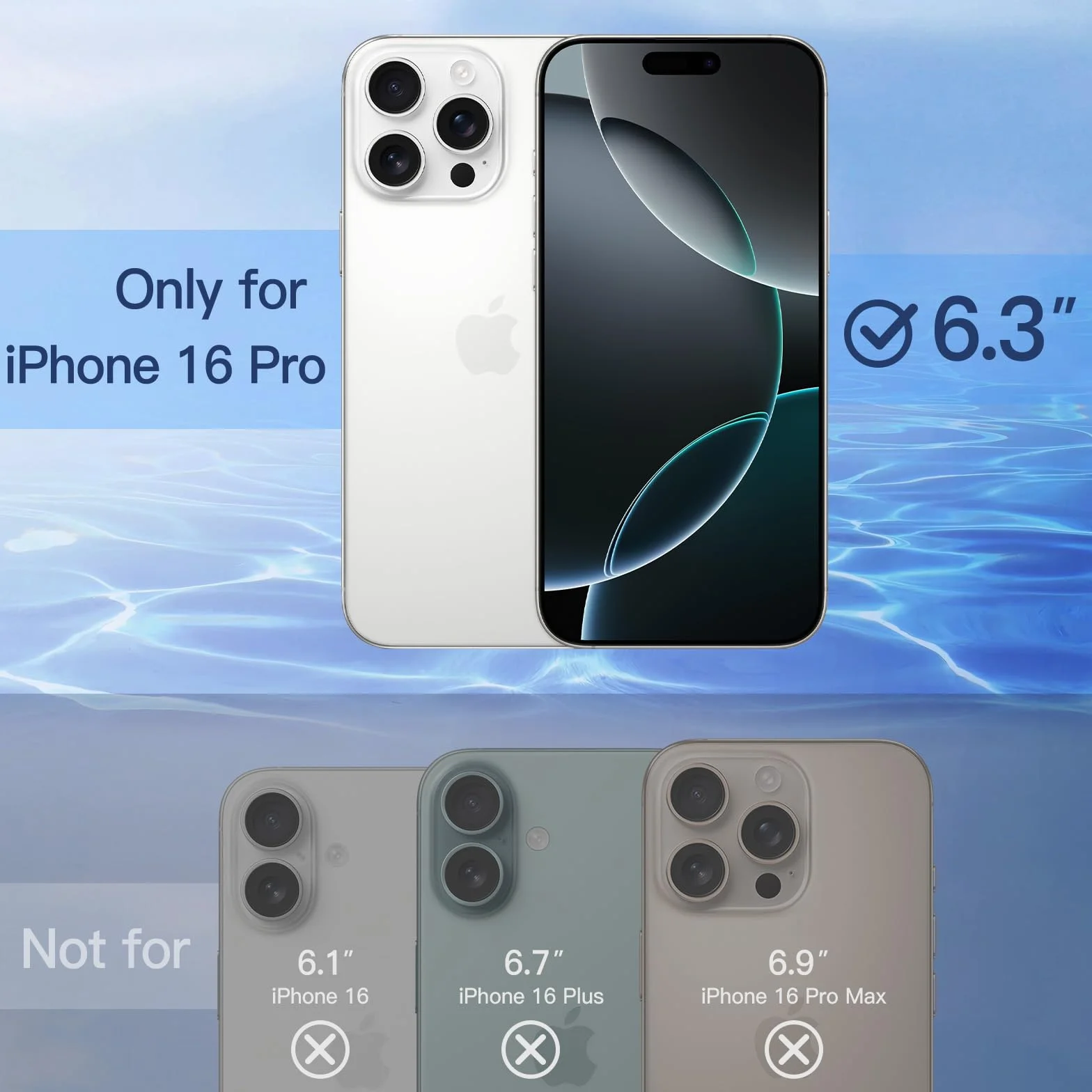 JETech Prywatność Pełna Pokrycie Ochraniacz Ekranu do iPhone 16 Pro 6,3 Cala, Czarną Krawędzią Antyszpieg Szkło Hartowane Film z Narzędzie Łatwej Instalacji, Przyjazny dla Przypadku, 2 Sztuki