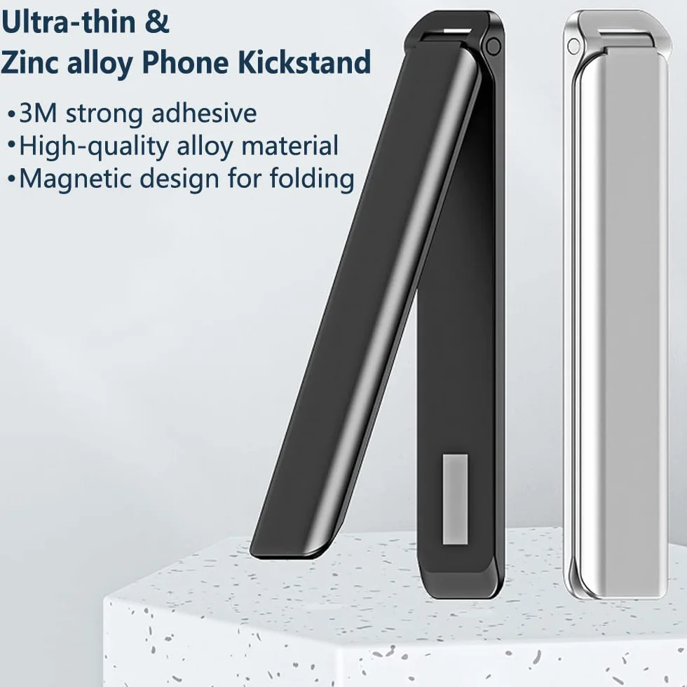 Kinizuxi Ultra cienki stojak na telefon komórkowy, pionowy/poziomy aluminiowy stojak na telefon komórkowy, regulowany kątowy uchwyt na telefon komórkowy do iPhone 14/13/12/11 Samsung akcesoria do