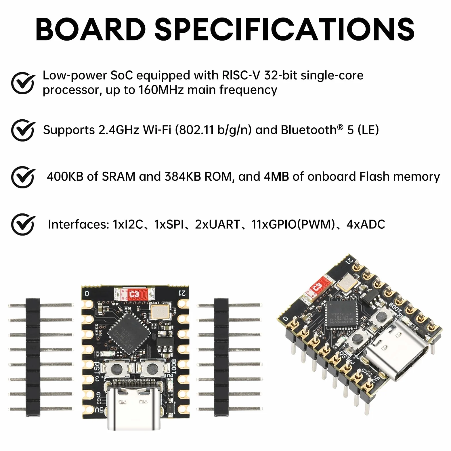 diymore 1 zestaw ESP32-C3 Super Mini tablica rozwojowa + ESP32-C3 Mini płytka rozszerzeń, Wi-Fi i Bluetooth nielutowana płytka pinowa