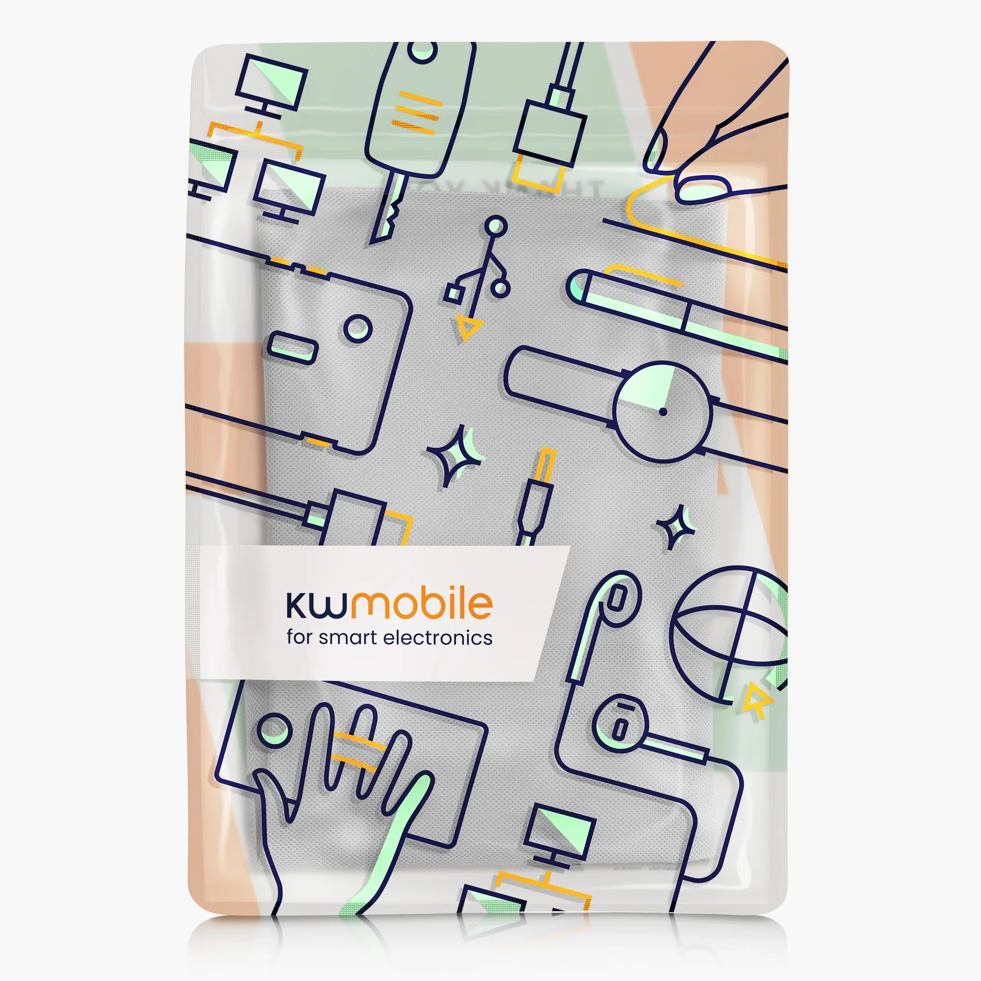kwmobile Osłona przeciwpyłowa do Epson Eco Tank ET-2826/2800, pokrowiec ochronny z tkaniny, jasnoszary