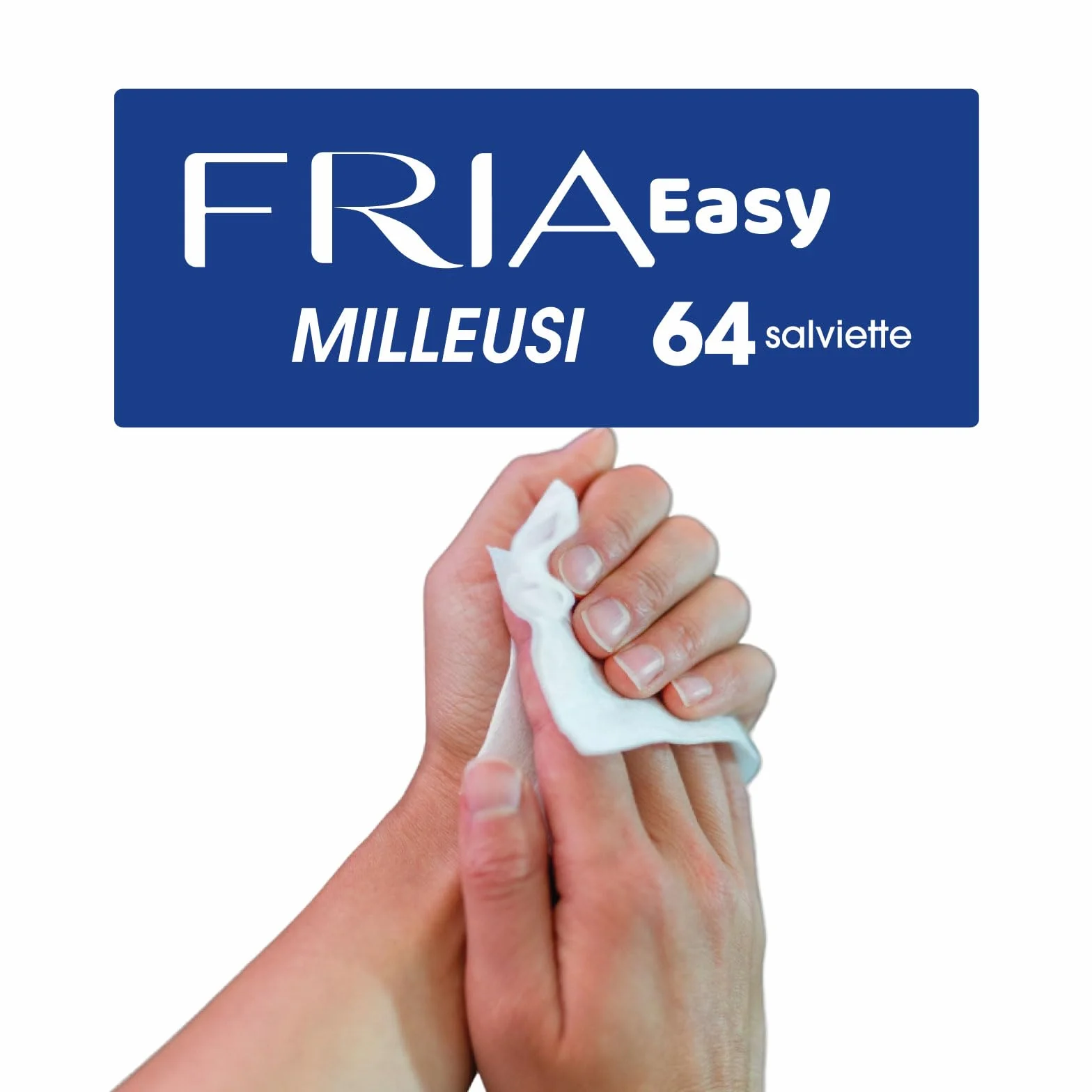Fria Easy Milleusi chusteczki higieniczne z gliceryną i pantenolem, testowane dermatologicznie, 64 chusteczek