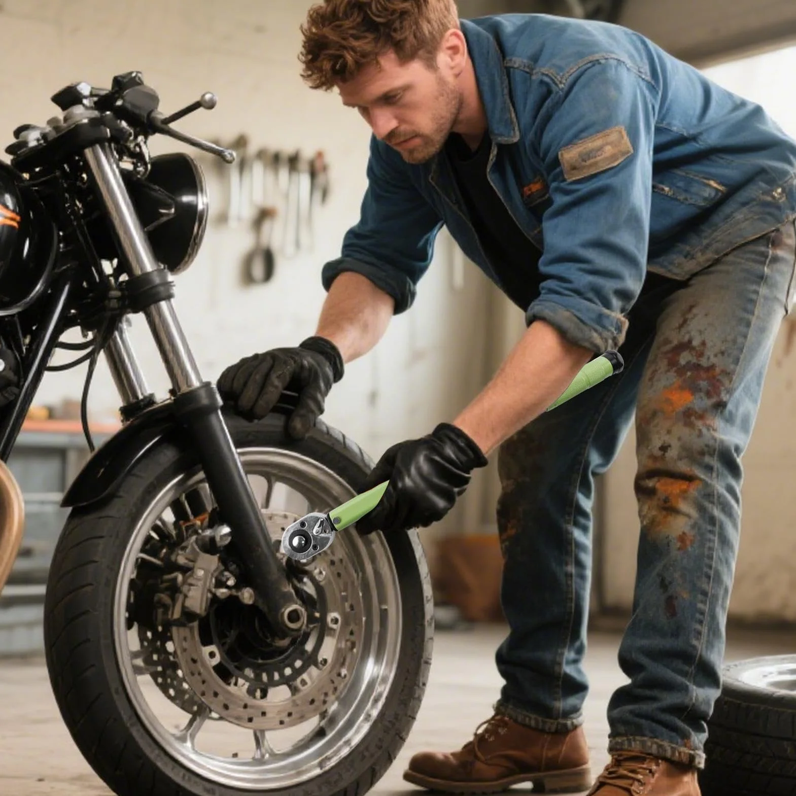 Klucz Dynamometryczny Do Kół Wytrzymały Klucz Do Kół Samochodowych | Precyzyjne Narzędzie Warsztatowe Do Pojazdów Motocykli Maszyn Rowerów