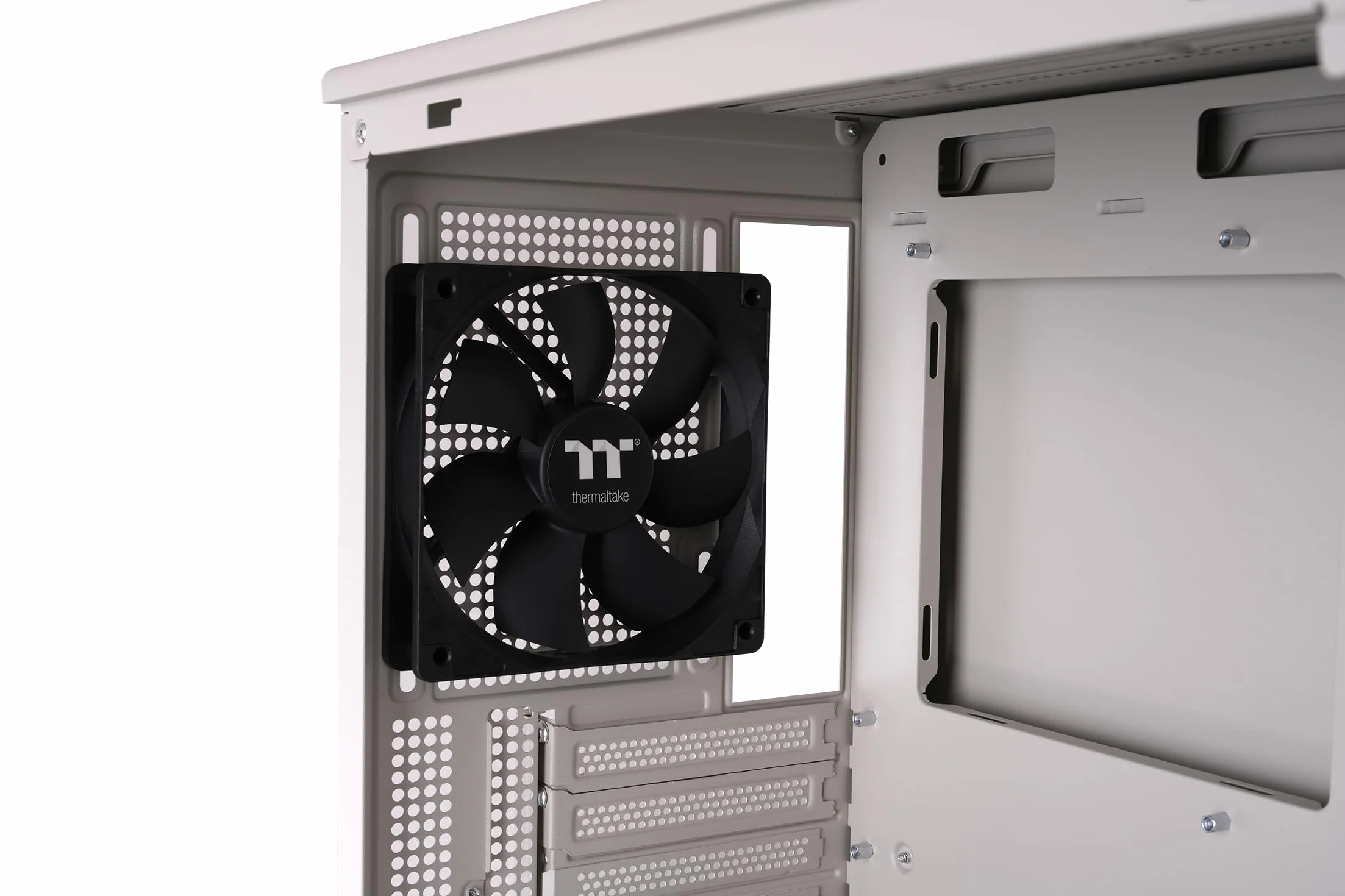 Thermaltake Retro 260 Obudowa Micro-ATX Beżowa 2 wentylatory 120 mm Hartowane szkło GPU 370 mm AIO 280 mm