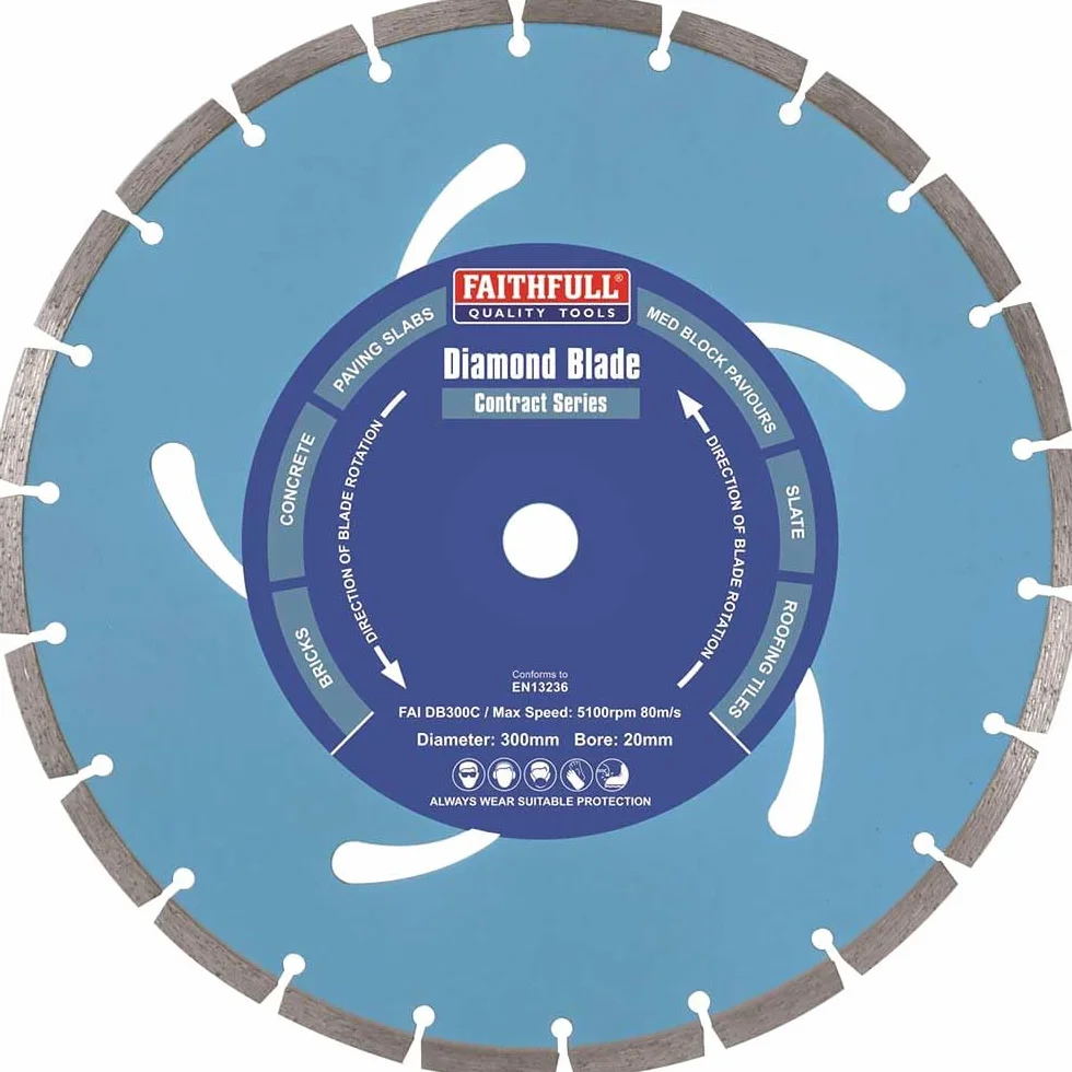 Faithfull Contract diamentowe ostrze 300 mm (otwór 20 mm)