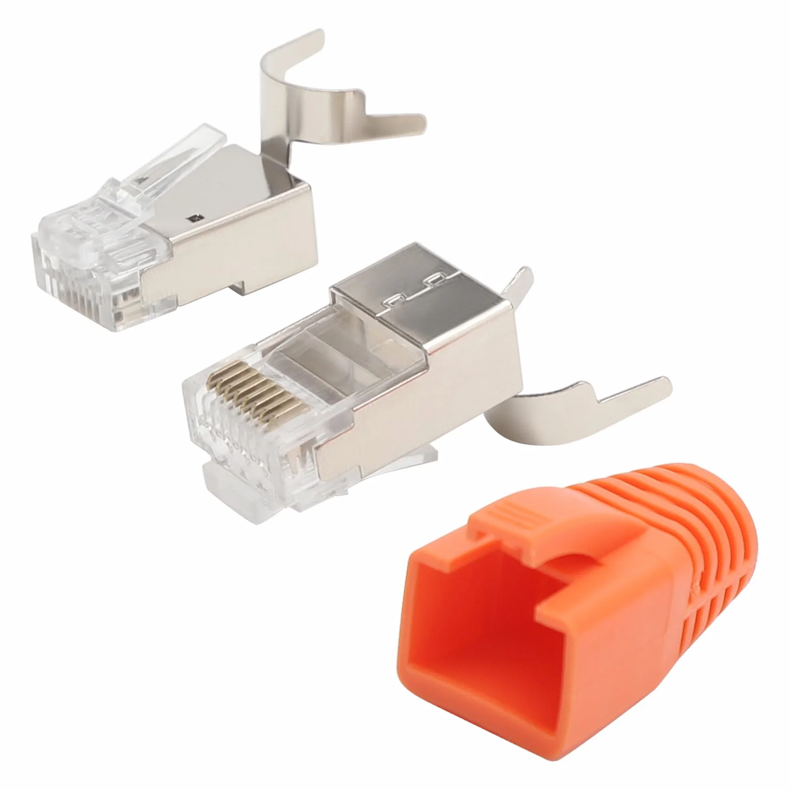 HENGBIRD 10 sztuk złączy RJ45 CAT 7 CAT 6A, pozłacane styki 50μ, ekranowane, AWG23, POE 10 Gb/s
