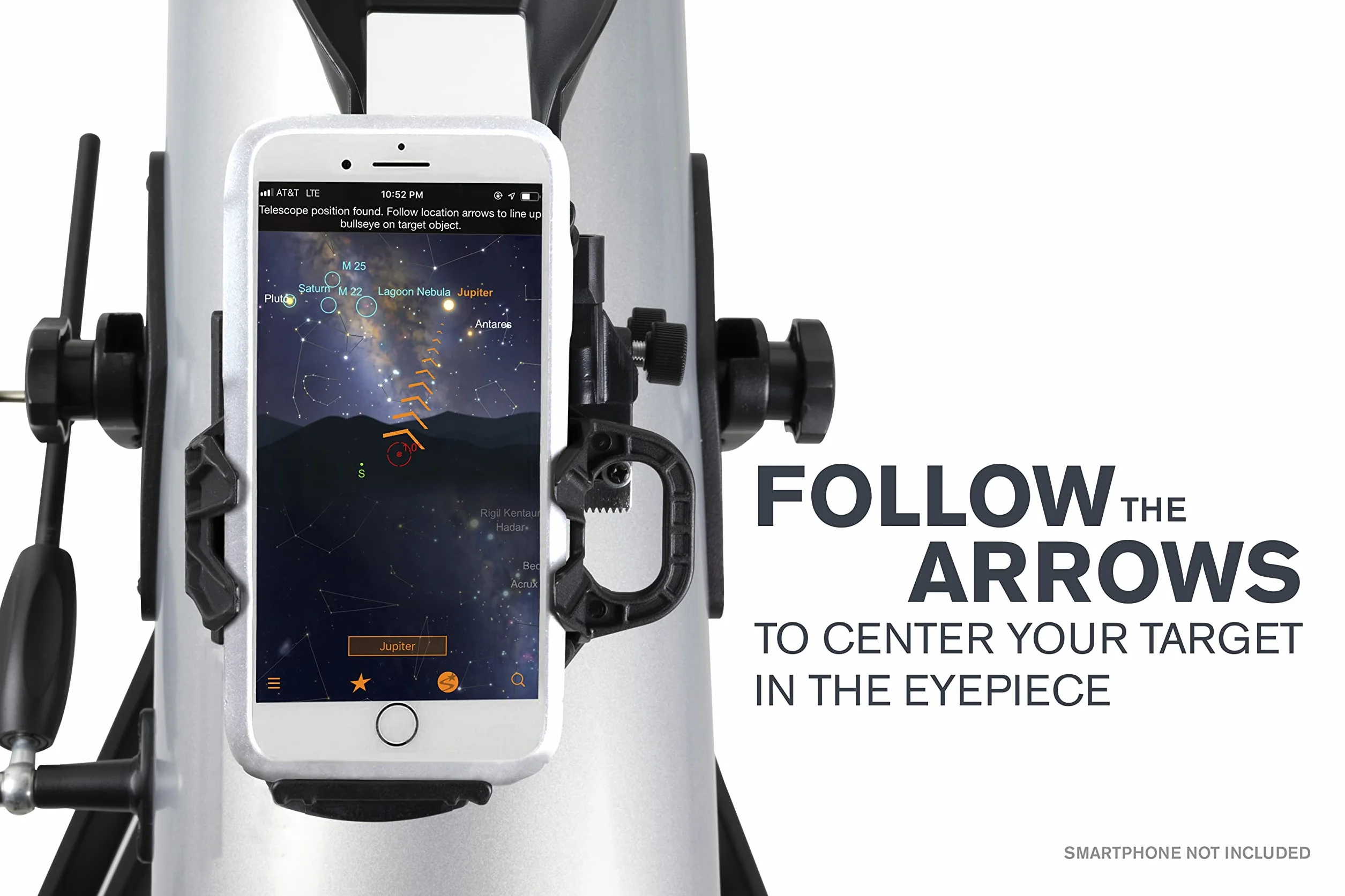 Celestron 22452 StarSense Explore LT114AZ Teleskop reflektorowy Newtona, obsługiwany przez aplikację na smartfony – iOS/Android