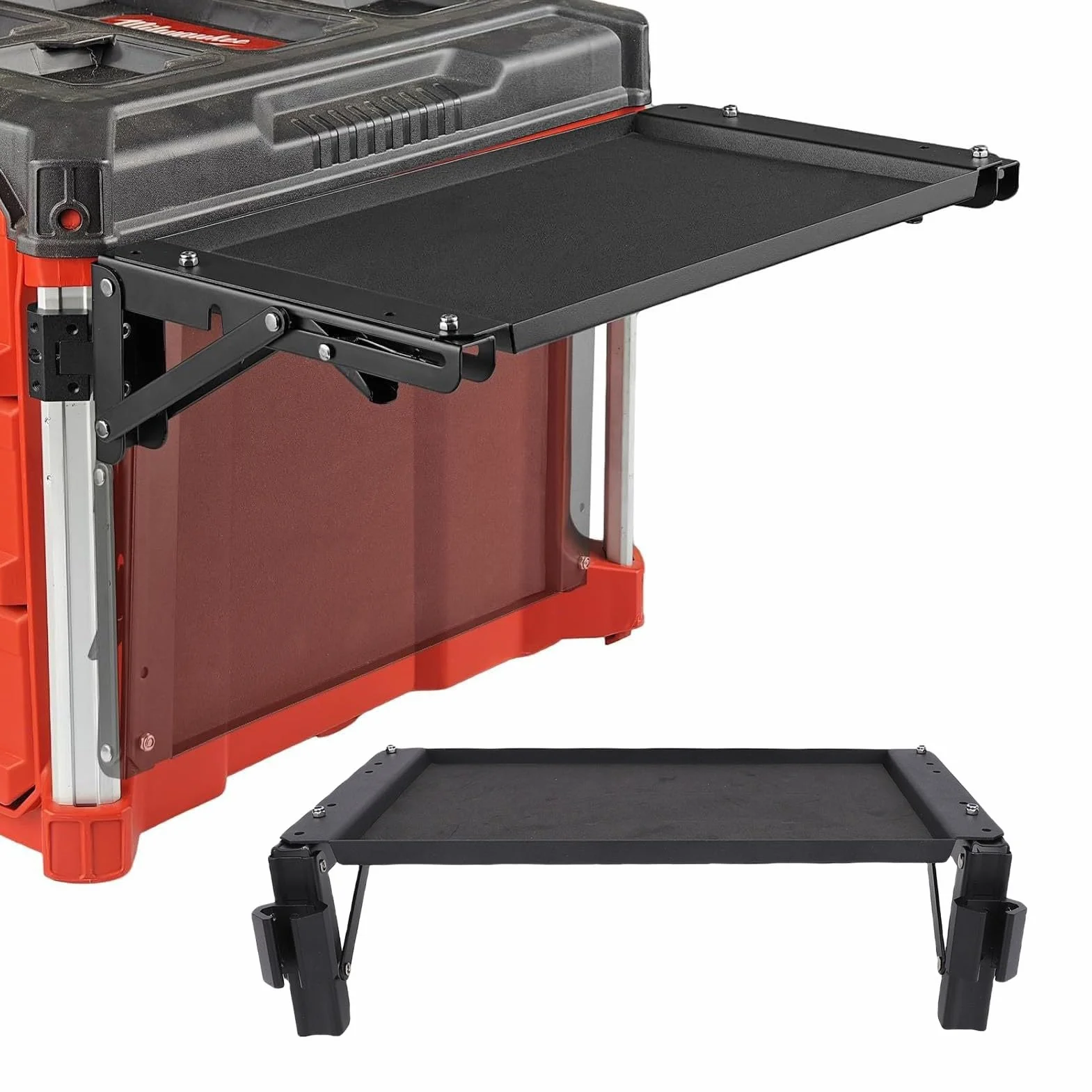 Skrzynka Narzędziowa Packout Kompatybilna ze skrzynką narzędziową Packout, Składana Taca na Narzędzia do Stołu Roboczego do Bocznego Przechowywania Systemu Packout, Akcesoria i