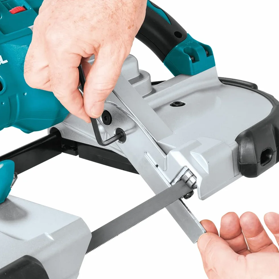 Makita Piła Taśmowa, Niebieski, 18 V