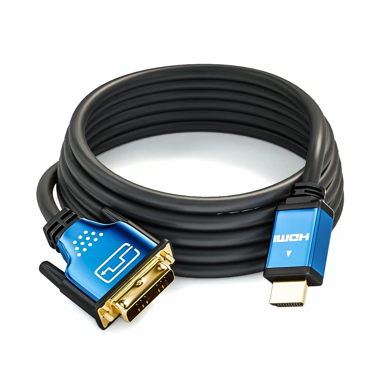 deleyCON Kabel HDMI do DVI 2 m adapter HDMI na DVI