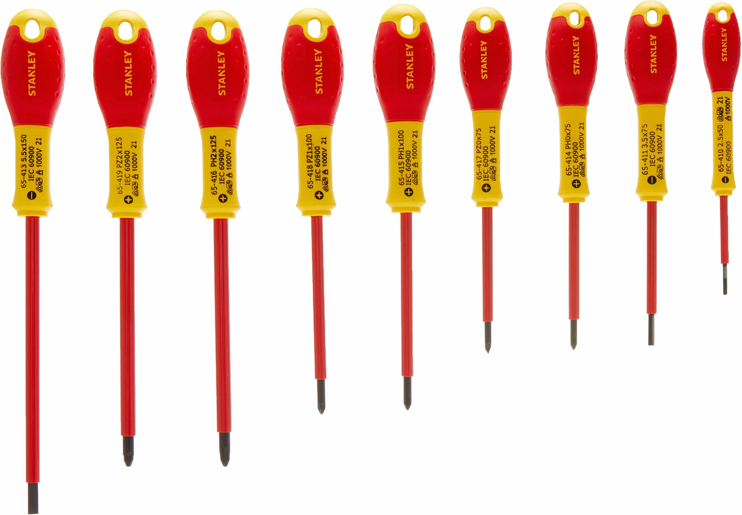 Stanley Fatmax 0-62-573 zestaw śrubokrętów, wielokolorowy, zestaw 10 sztuk