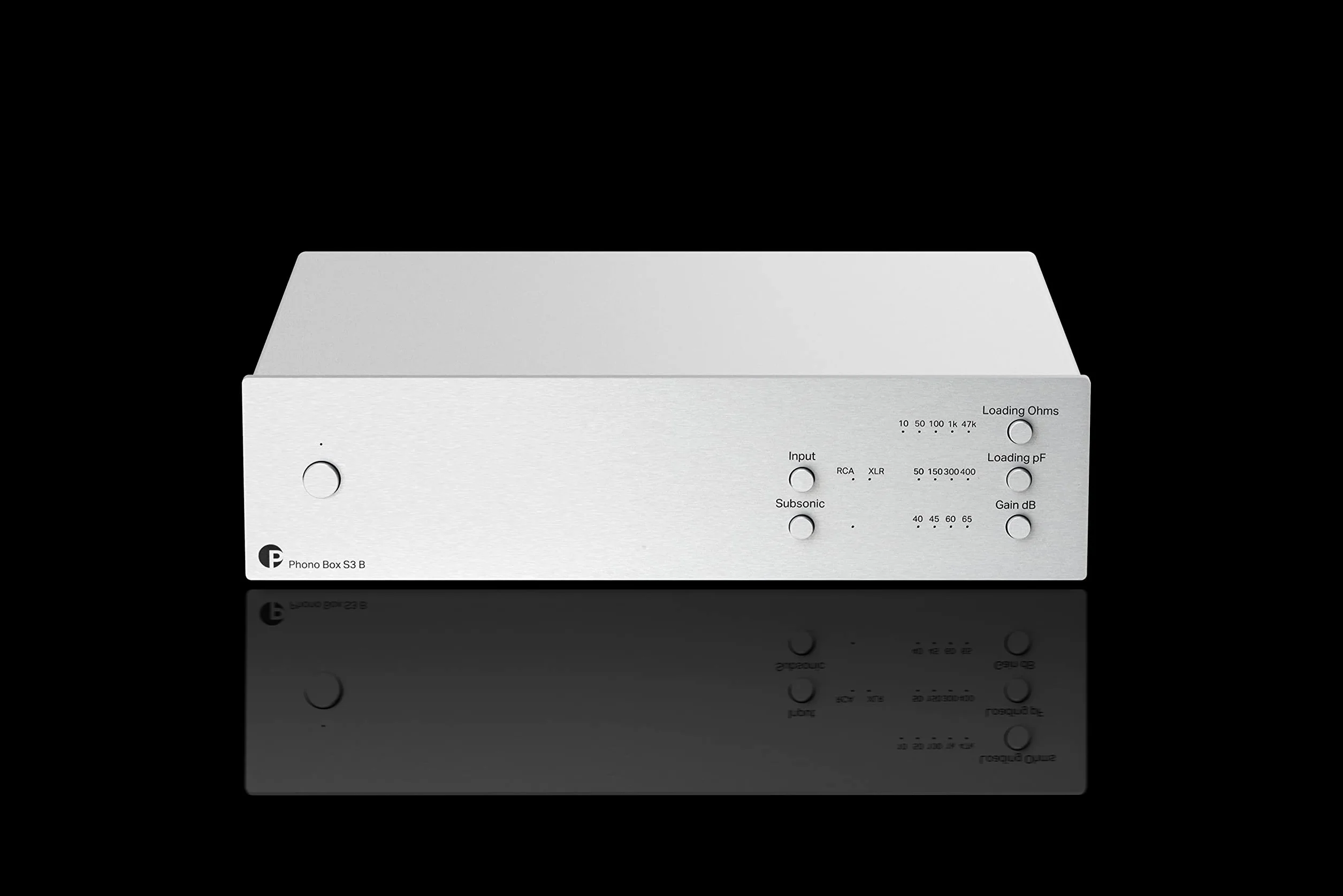 Phono Box S3 B symetryczny przedwzmacniacz audiofilowy srebrny