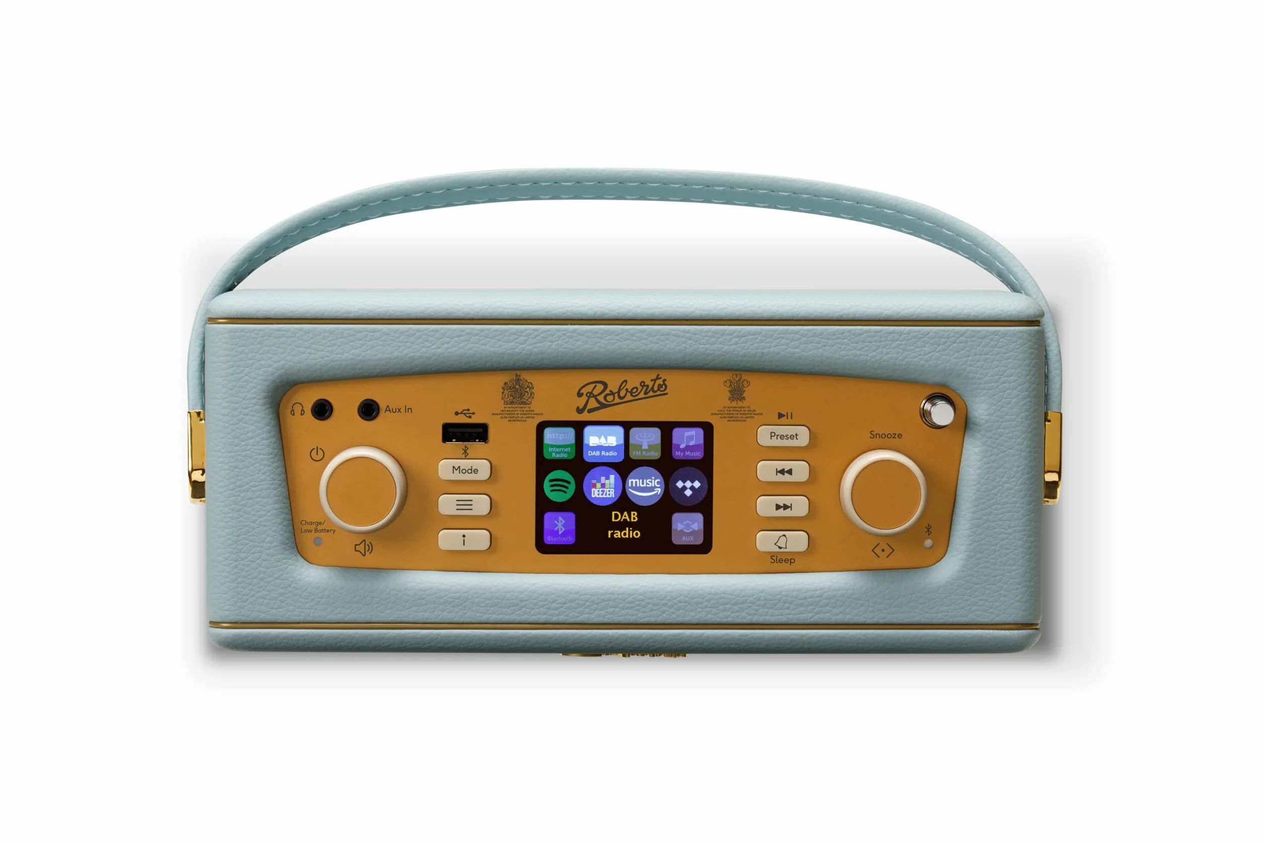 Roberts Radio Revival iStream 3L - Dab+/FM/Bluetooth/WiFi - Przenośne radio - Sky Blue