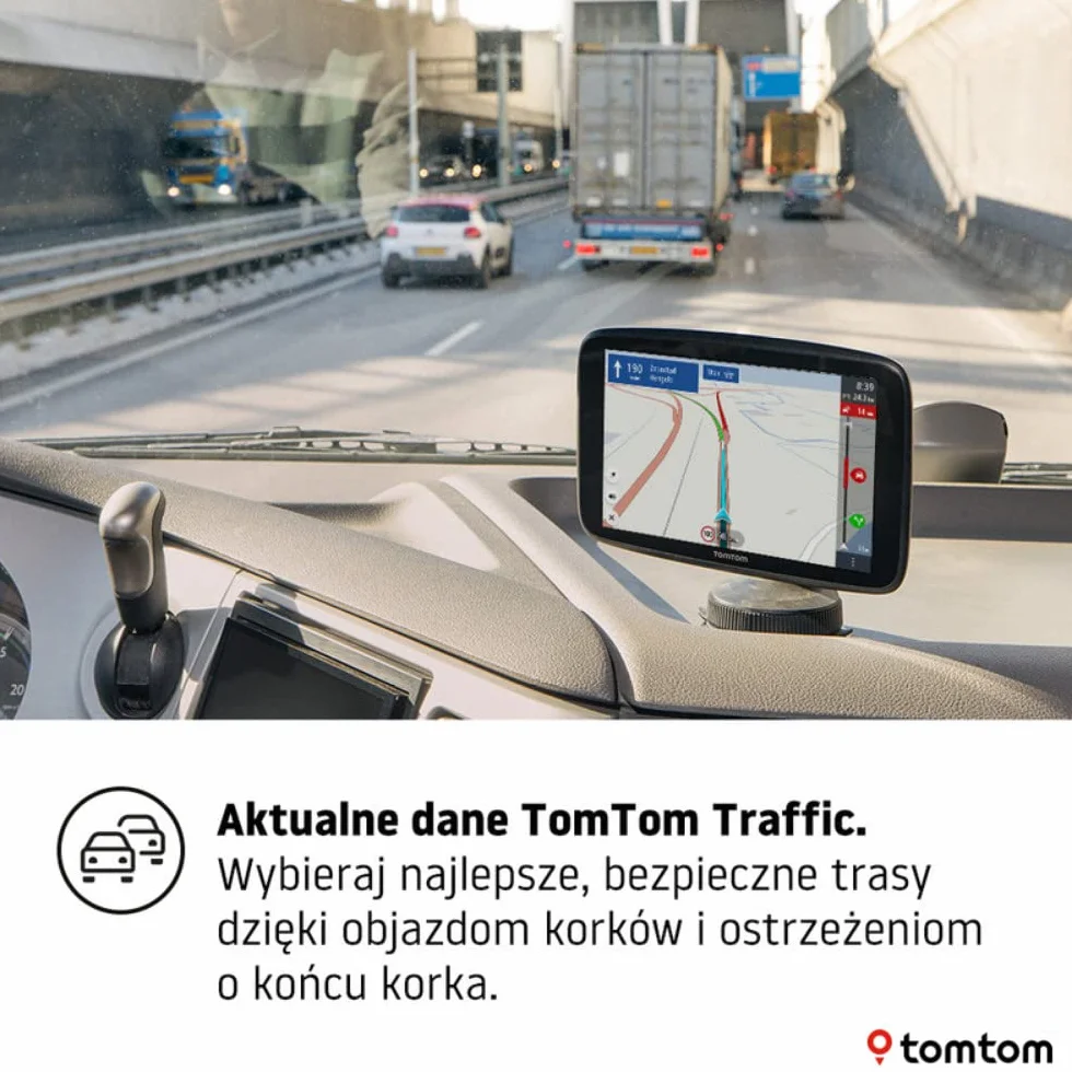 TomTom GO Expert GPS nawigacja 6 cali HD dla ciężarówek z mapami Świata, TomTom Traffic, WiFi