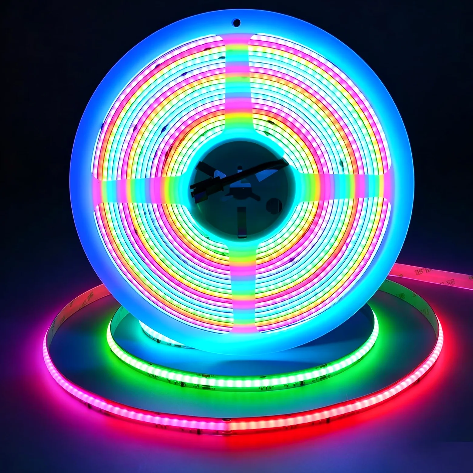 JOYLIT Taśma LED COB RGBWIC 24V 10M, WS2811 Adresowalny RGB IC + 4000K naturalna biel dynamiczna zmiana koloru, 784LEDs/M, cyfrowa ciągła taśma LED RGBW do dekoracji wnętrz (tylko światło)