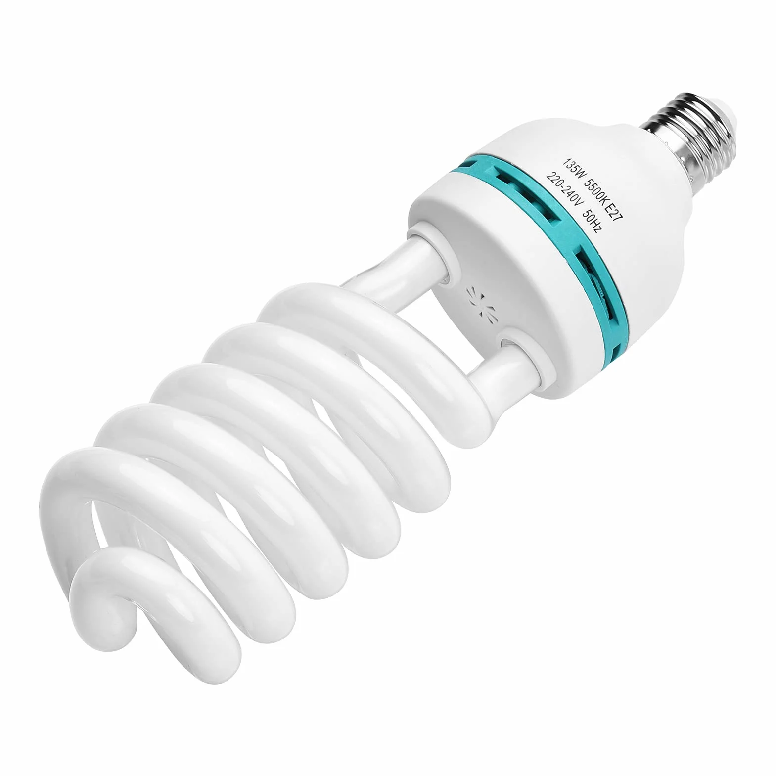 Andoer 2 x CFL światło dzienne białe 135 W 5500 K CRI90, E27 energooszczędna żarówka softbox do oświetlenia studia fotograficznego