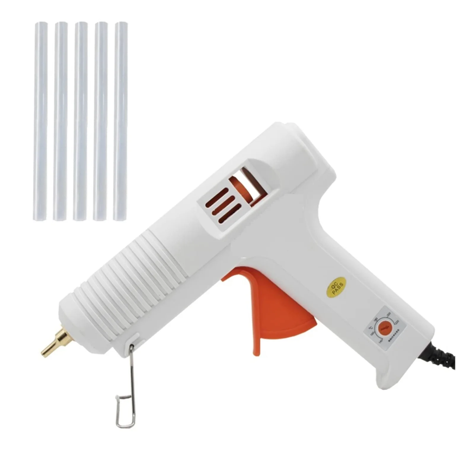 Pistolet Do Kleju Na GorąCo Pistolet Do Klejenia Na Gorąco Długa Dysza O Średnicy 1mm 1.3mm Mała Przysłona Przemysłowy Pistolet Do Kleju DIY Narzędzia Do Naprawy Rękodzieła Pistolet Do Klejenia(Glue g