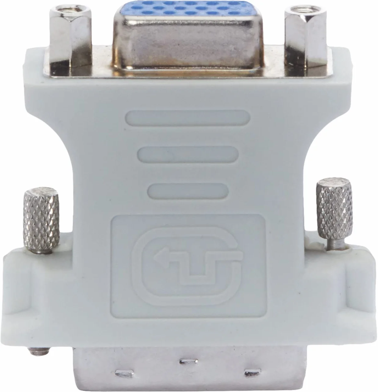conecto CC20103 Adapter do monitora analogowego do żeńskiego monitora DVI-D męskiego VGA (24+1 biegun męski/15 biegunów), szary