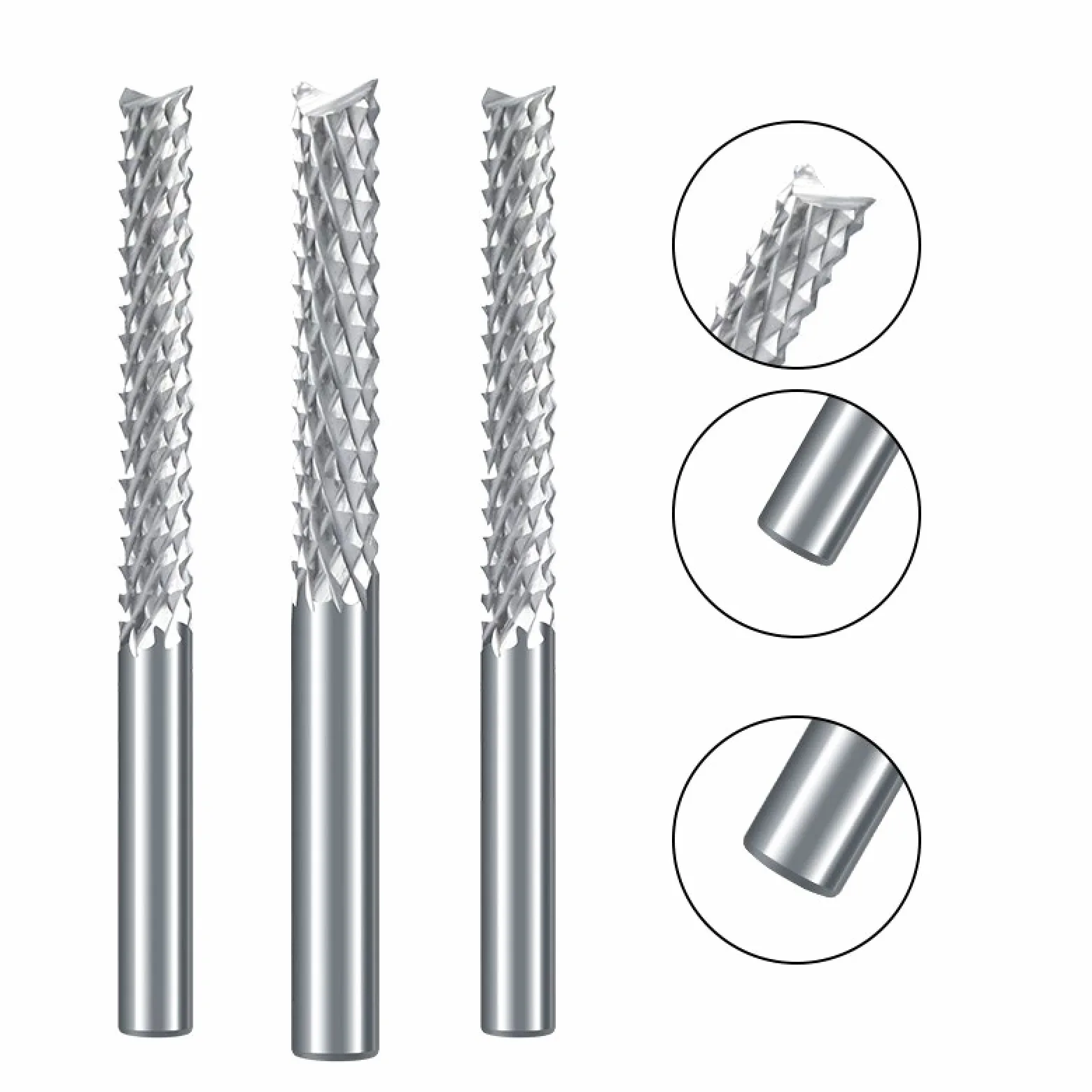 Zestaw wierteł, Frez trzpieniowy do kukurydzy Frez CNC Frez do PCB(10x55x100l)
