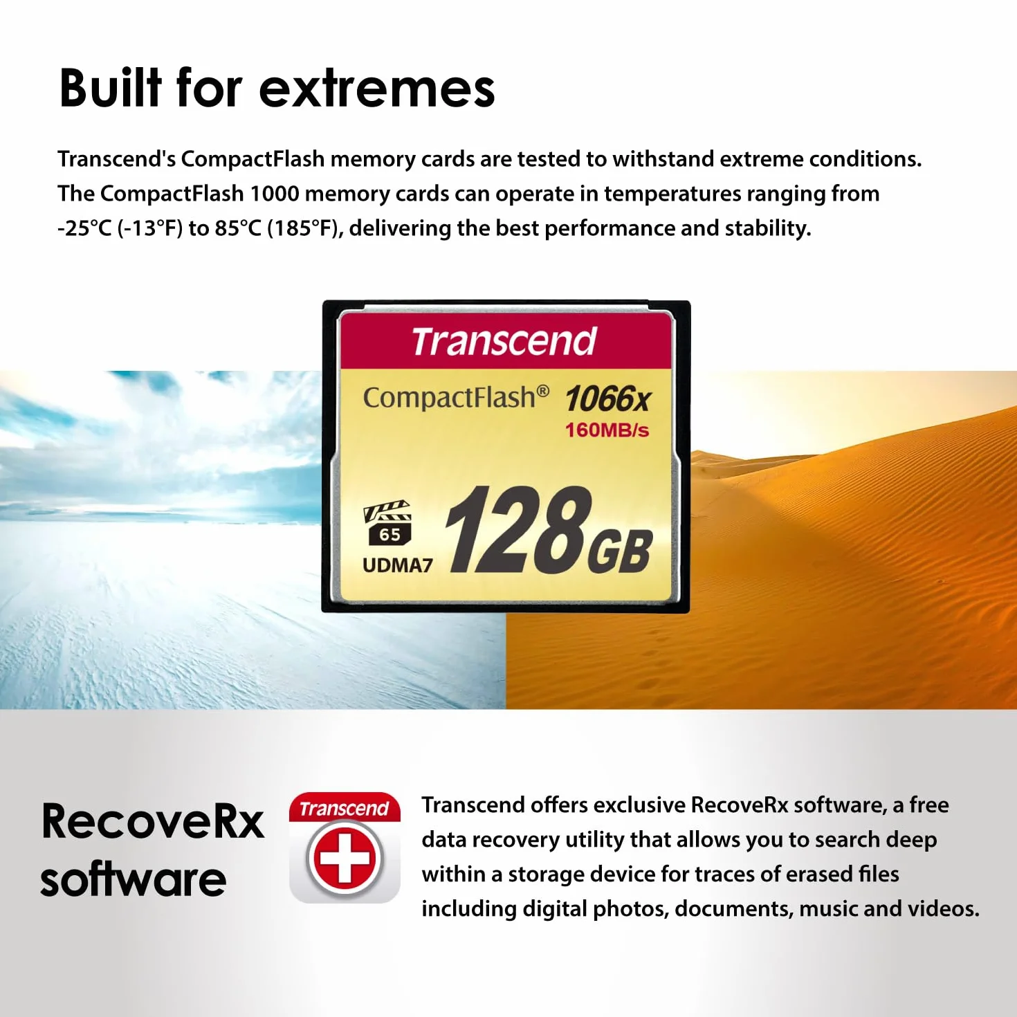 Transcend CF800 | 32GB CF card | MLC NAND flash, up to 120/60 MB/s (TS32GCF800)