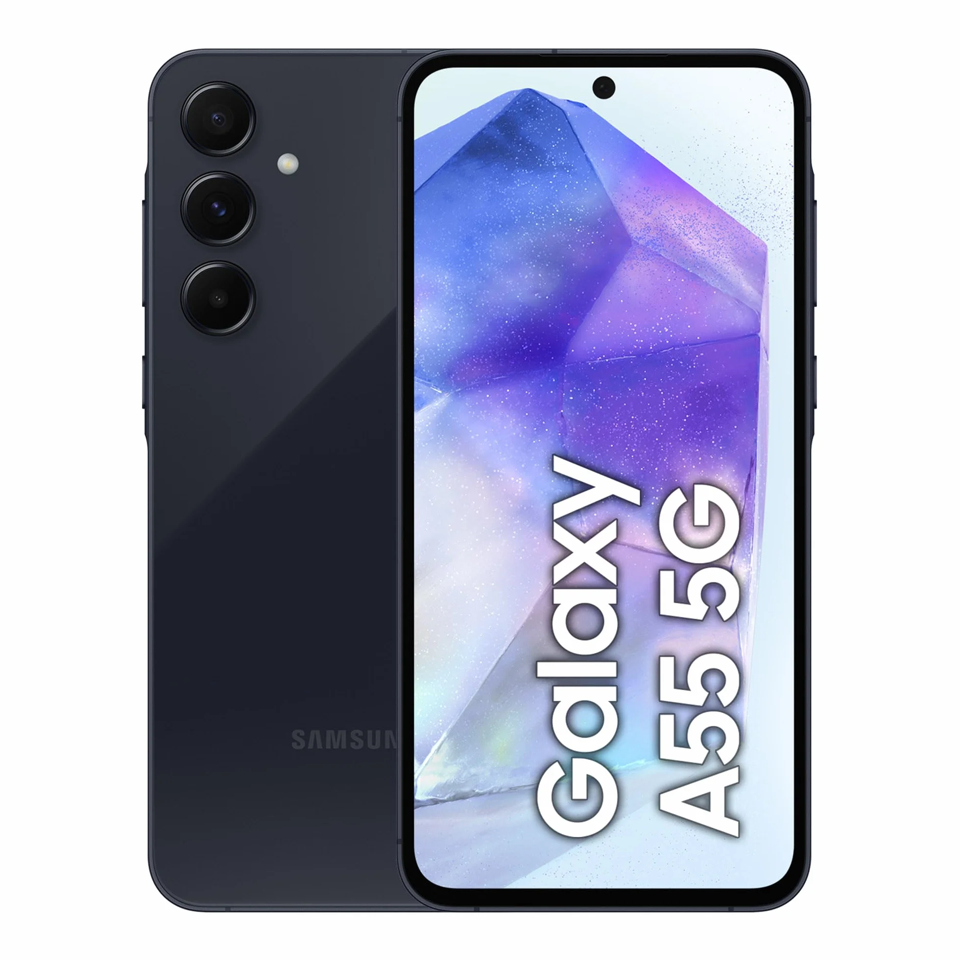 Samsung Smartfon Galaxy A55 5G, telefon komórkowy z systemem Android bez umowy, 256 GB / 8 GB RAM, 2 dni pracy baterii, aparat 50 MP, niesamowity granatowy