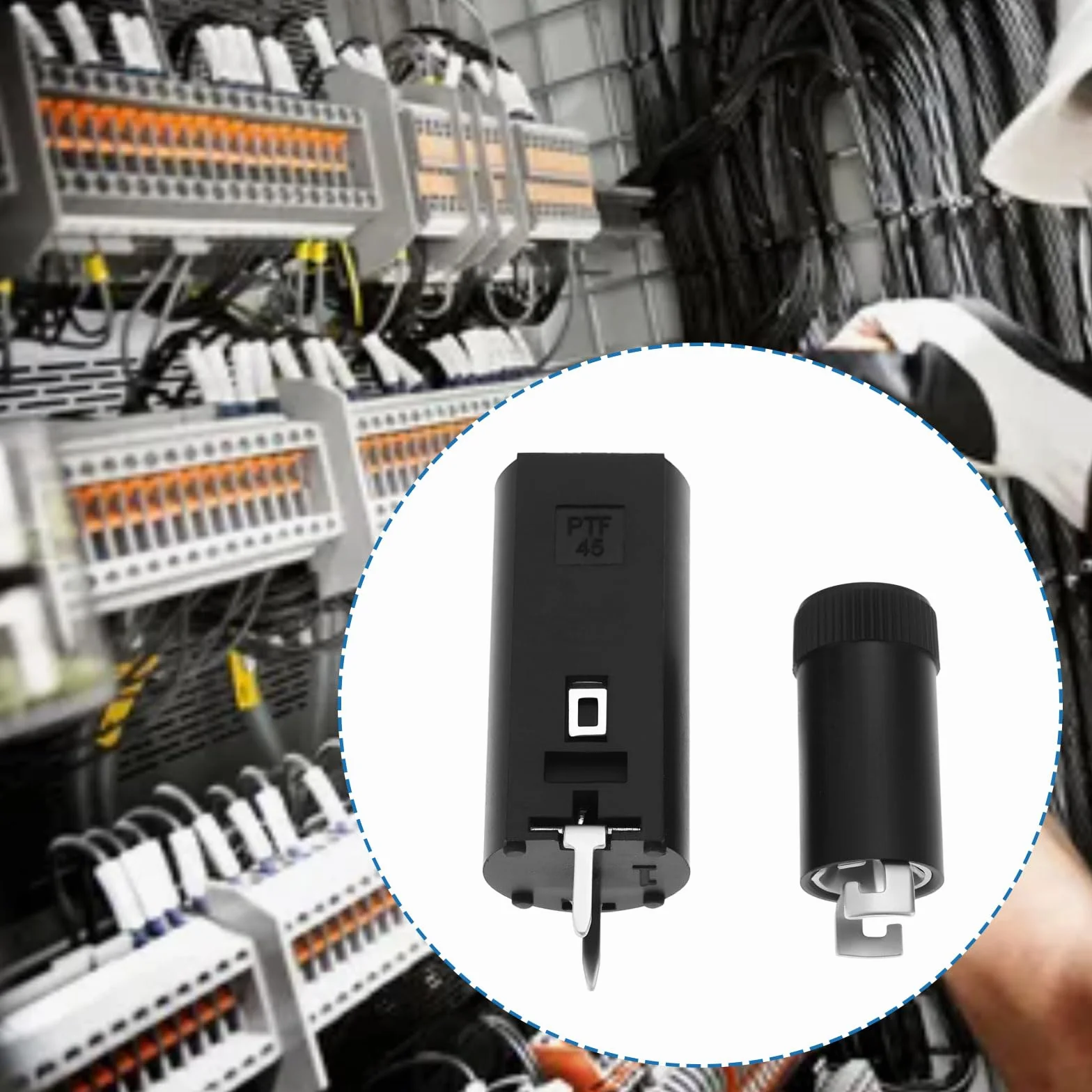 3 x uchwyt bezpiecznika pionowy zamknięty z zaślepką 5 mm x 20 mm 250 V 10 A do płyt zasilających różnych małych urządzeń elektrycznych