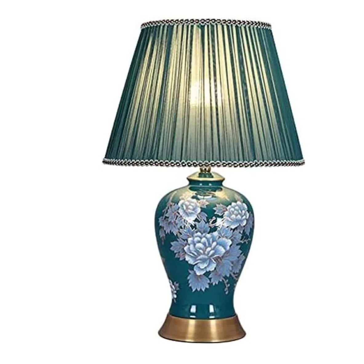 Lampa Stołowa Lampy Stołowe Do Salonu Ręcznie Robione Kwiatowe Ceramiczne Lampki Nocne Europejska Dekoracja Lampa Stołowa Stożkowy Klosz Bębnowy Dekoracja Do Salonu Lampy