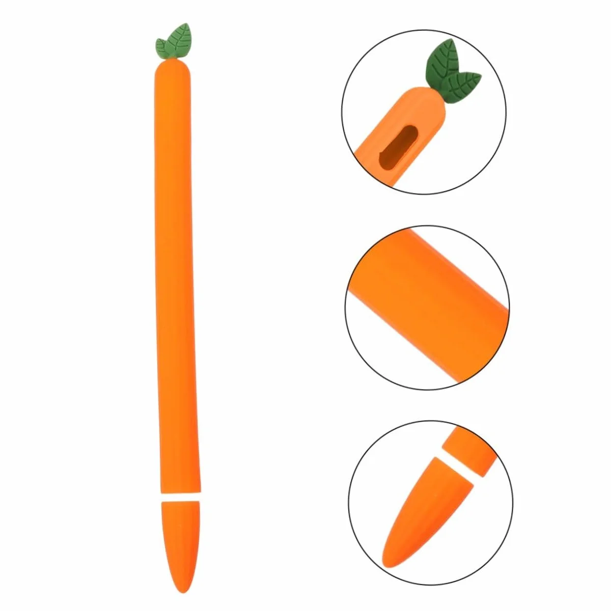 Silikonowa Osłona Rysik Kształcie Marchewki Etui Kompatybilna z Pencil