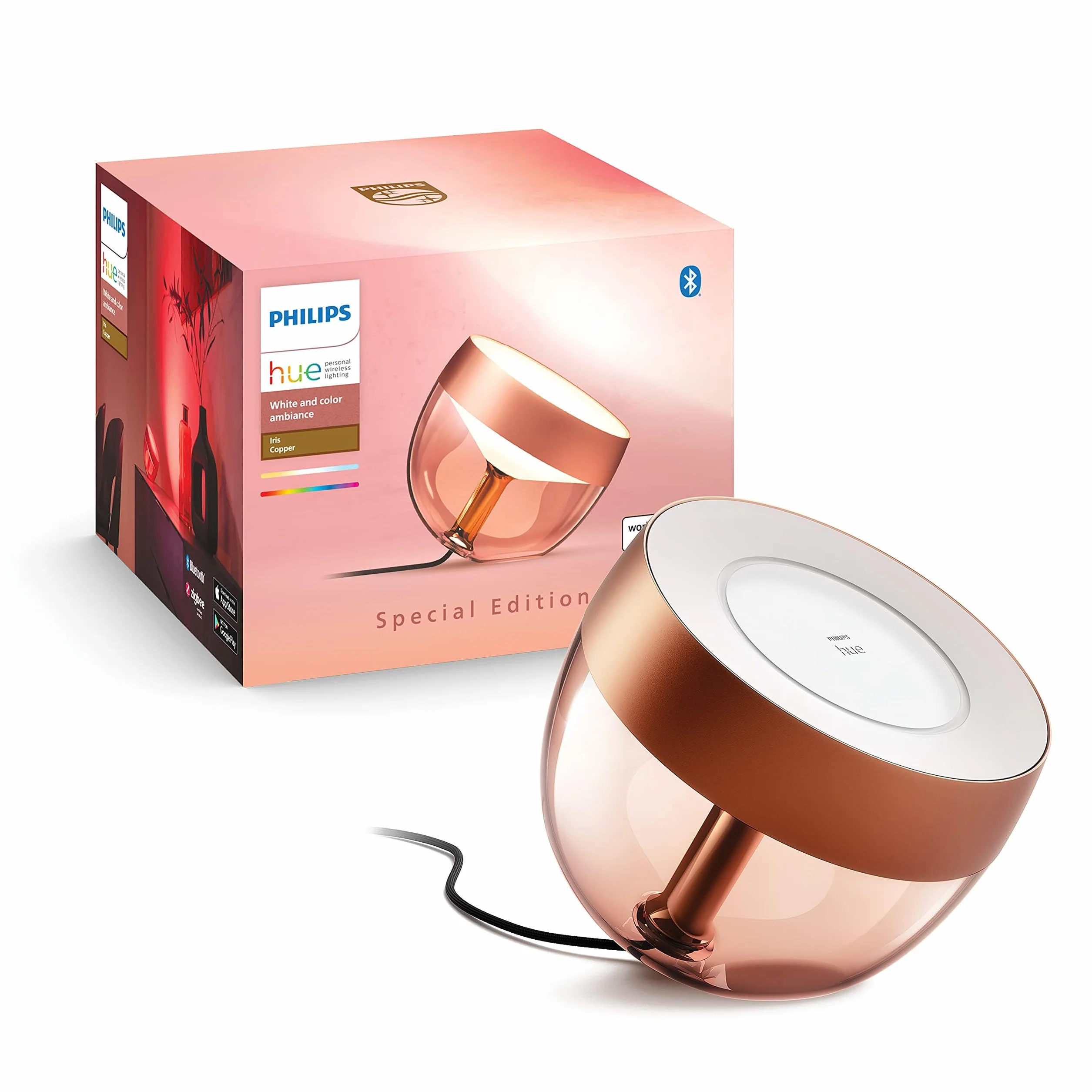 Philips Hue White and color ambiance Iris copper special edition Wbudowane źródło światła LED