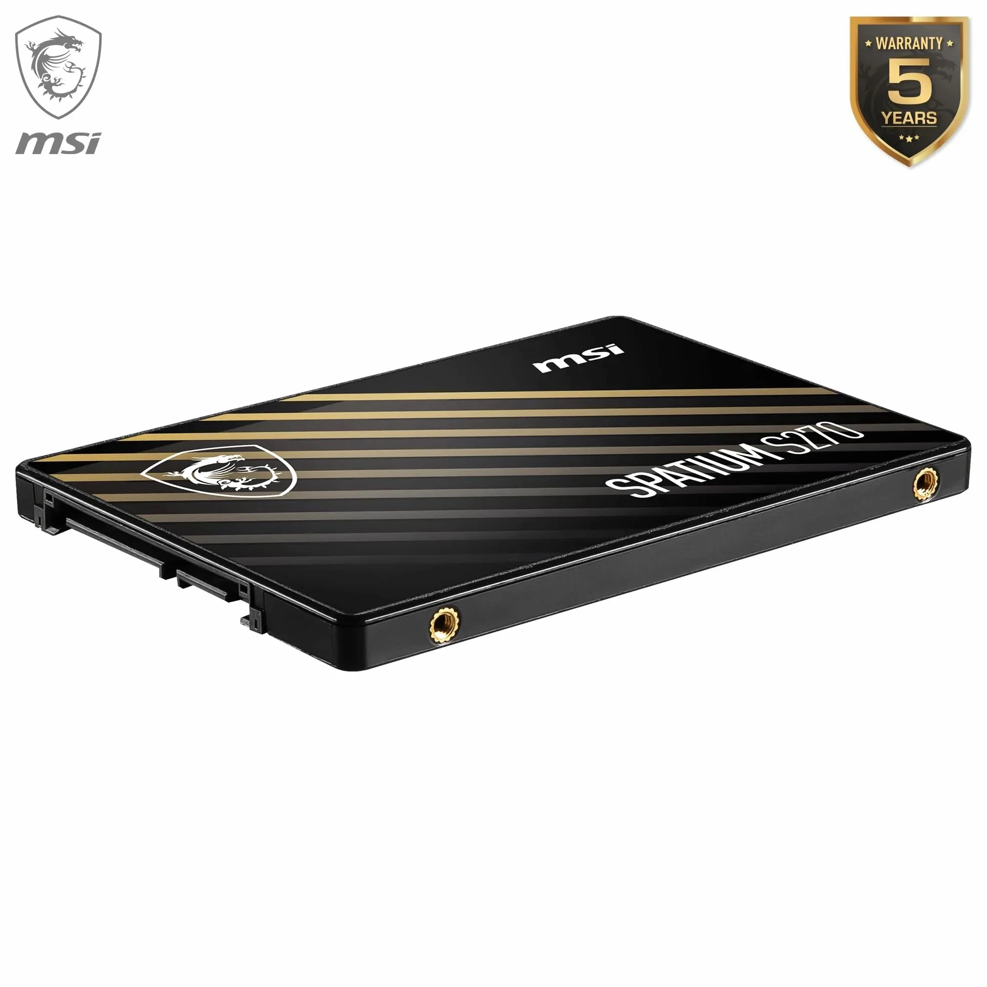 MSI SPATIUM S270 SATA 2.5 240 GB – wewnętrzny dysk półprzewodnikowy, odczyt 500 MB/s i zapis 400 MB/s, 3D NAND, wbudowane zabezpieczenie danych