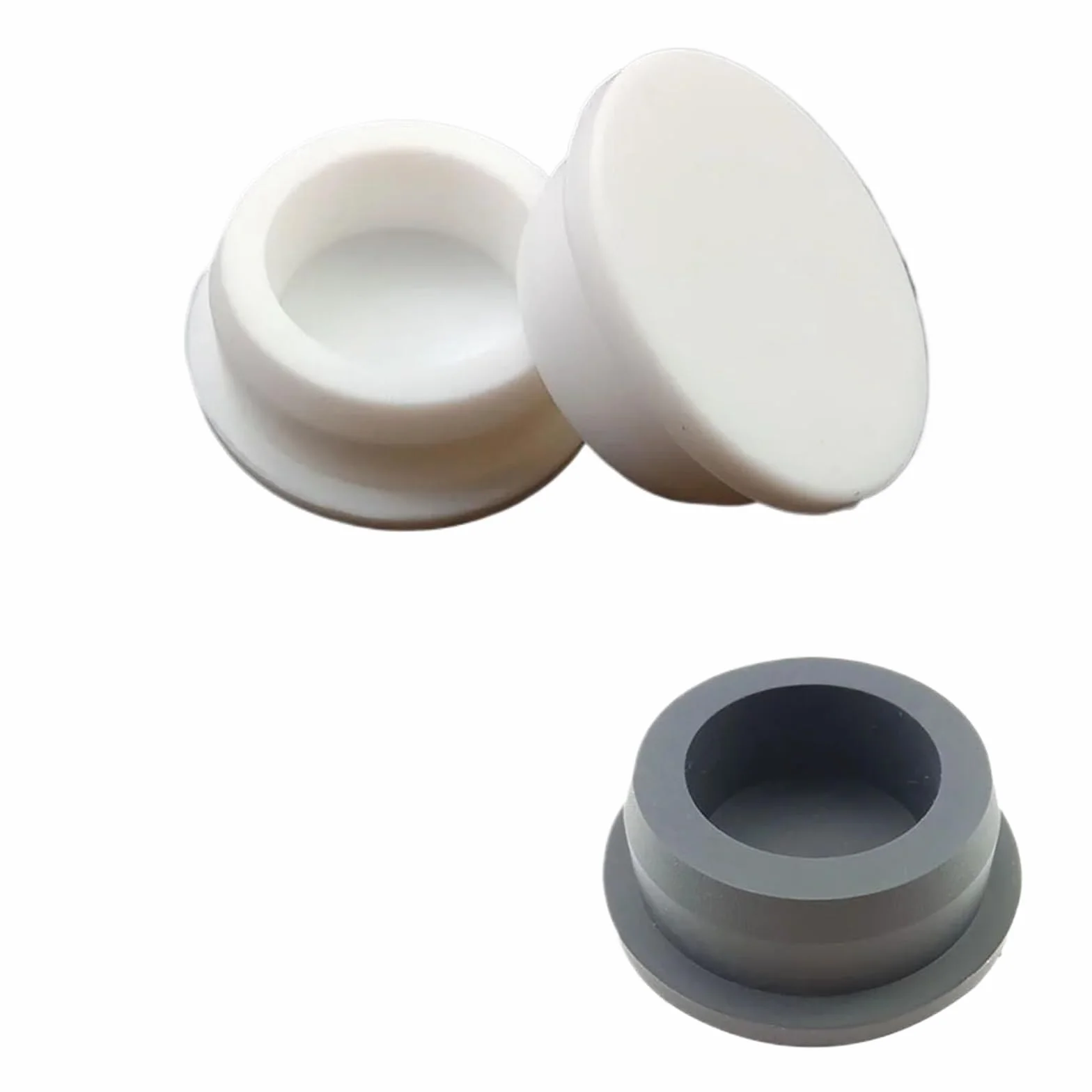 6,8 mm-201,5 mm Silikonowy korek w kształcie litery T Korek uszczelniający Zaślepka końcowa(White,186.5mm-1PCS)