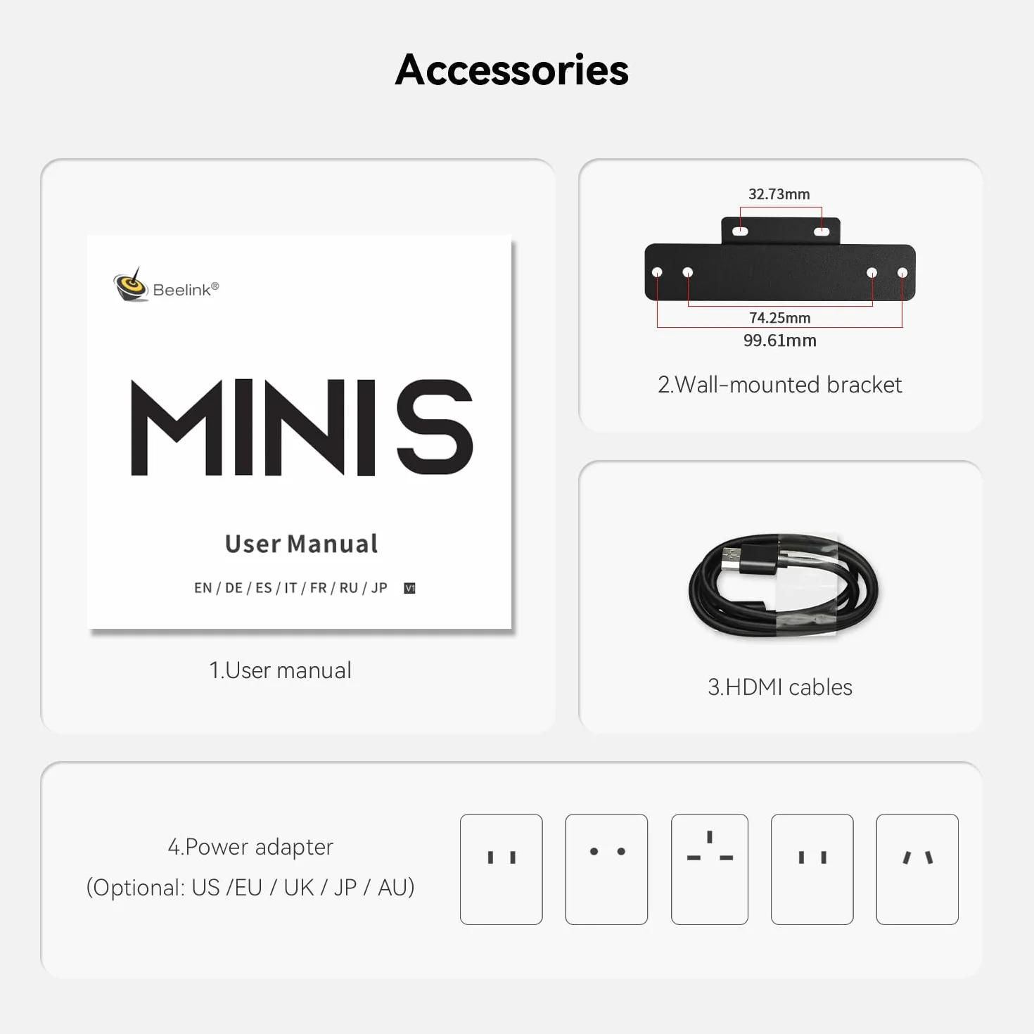 Beelink MINI - S12 Pro, Komputer Mini z procesorem Intel Alder Lake - N100 (do 3,4 GHz), 12 GB RAM, 500 GB SSD, HDMI/WiFi5/BT4..2/RJ45/WOL/Auto - start