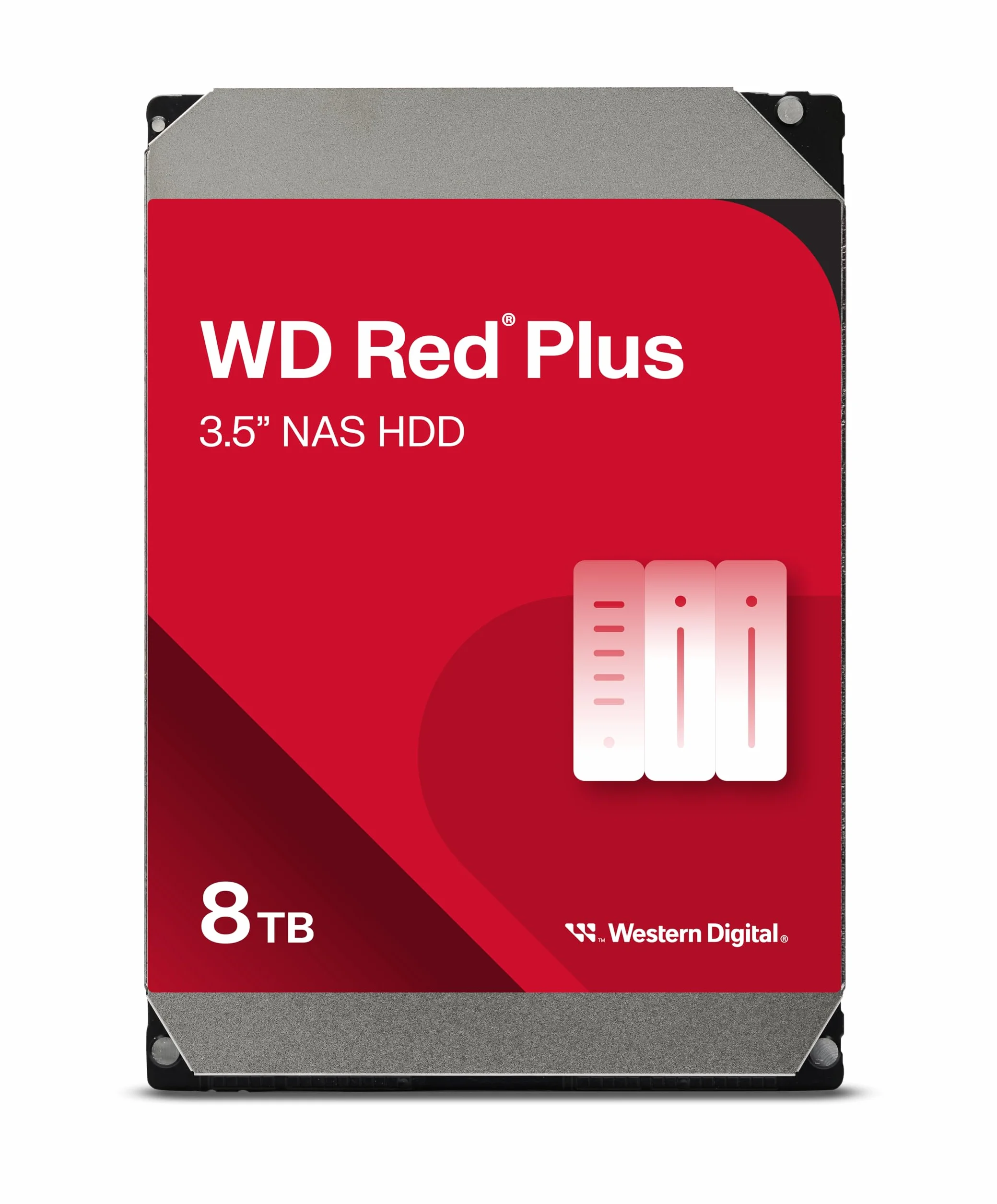 WD Red Plus 8TB NAS 3.5" wewnętrzny dysk twardy 5400 obr/min SATA 6 Gb/s CMR 256 MB cache