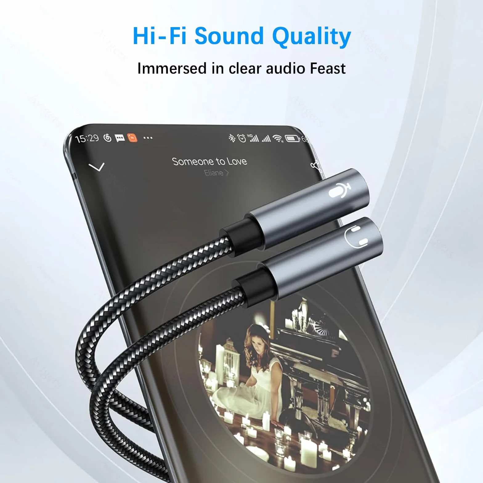 Adapter audio Y rozdzielacz jack 3,5 mm słuchawki mikrofon kabel AUX