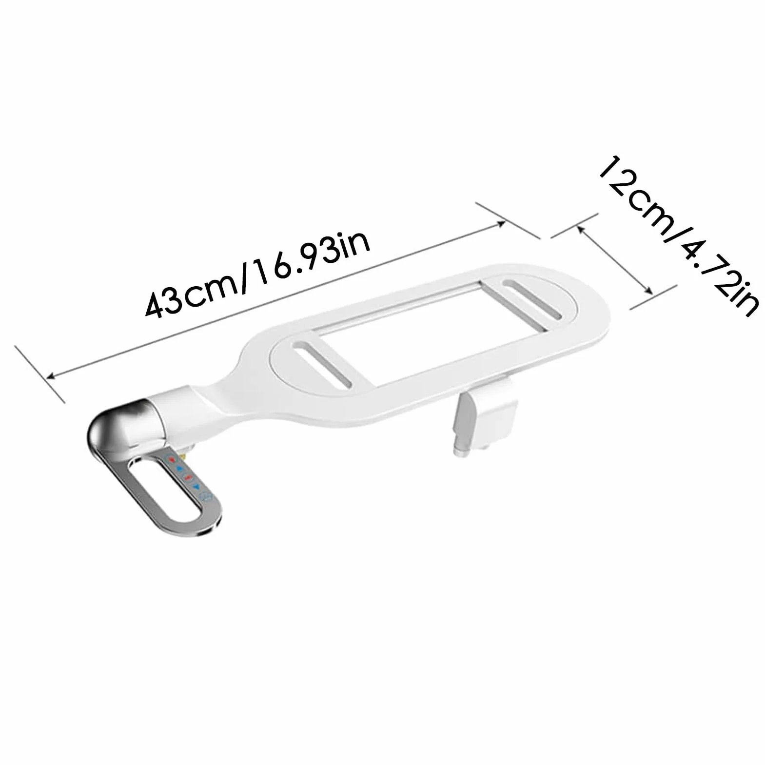 Nak?adka bidet – nieelektryczna nak?adka toalet? z samoczyszcz?cymi si? podwójnymi dyszami z regulowanym ci?nieniem, deska sedesowa, prysznic WC, bia?a