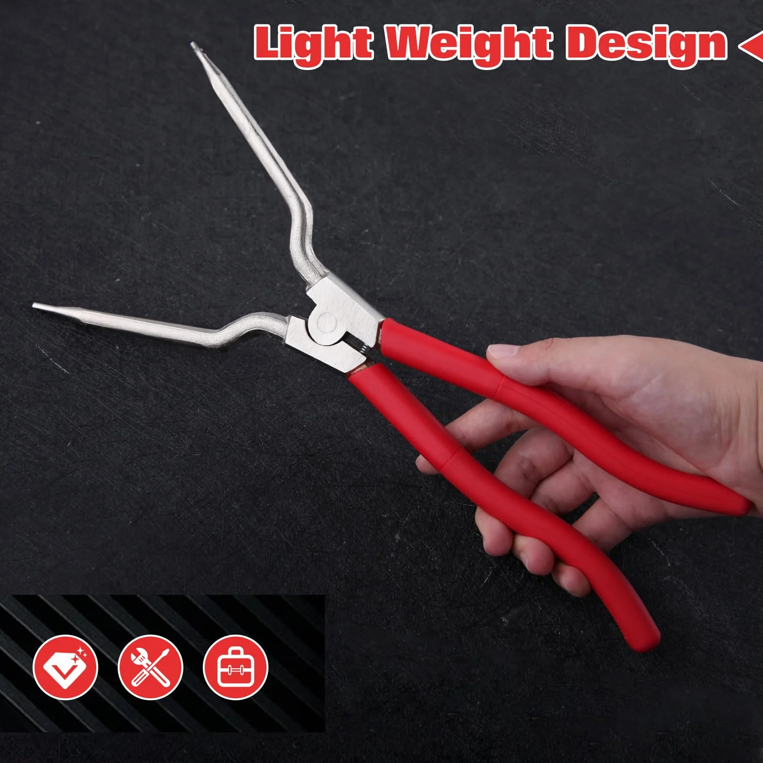 LEONTOOL Ulepszone narzędzie do rozprężania sprężyn do wanny wewnętrznej/zewnętrznej, maksymalne rozszerzenie 148 mm, narzędzie do usuwania sprężyn podkładkowych, uszczelka drzwi, zacisk sprężynowy
