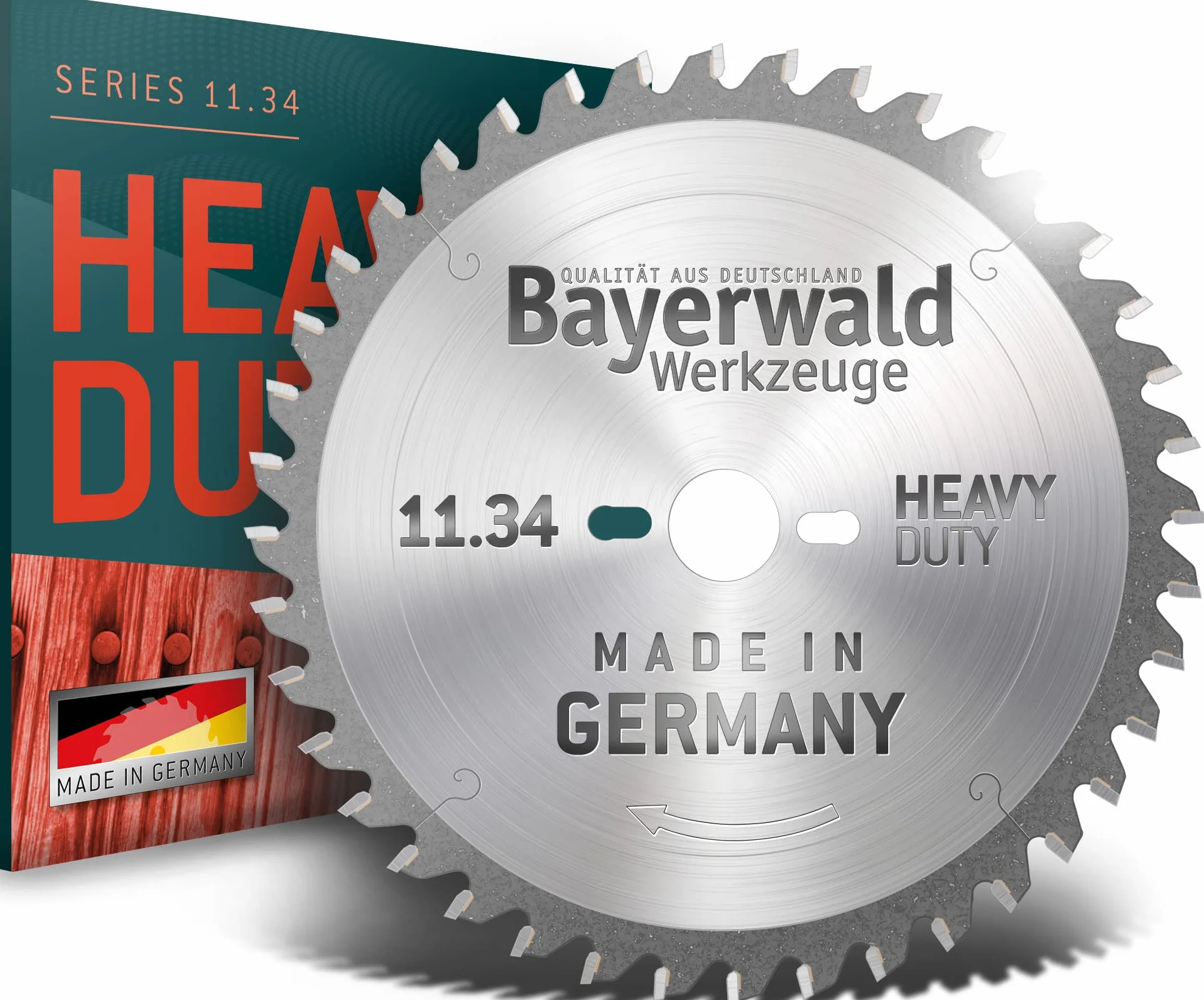 Bayerwald - HM tarcza do piły tarczowej - Ø 210 mm x 2,8 mm x 30 mm | trapezowy ząb płaski (54 zęby) | otwory dodatkowe: 2/7/42 | do uniwersalnego zastosowania w ręcznych pilarkach tarczowych