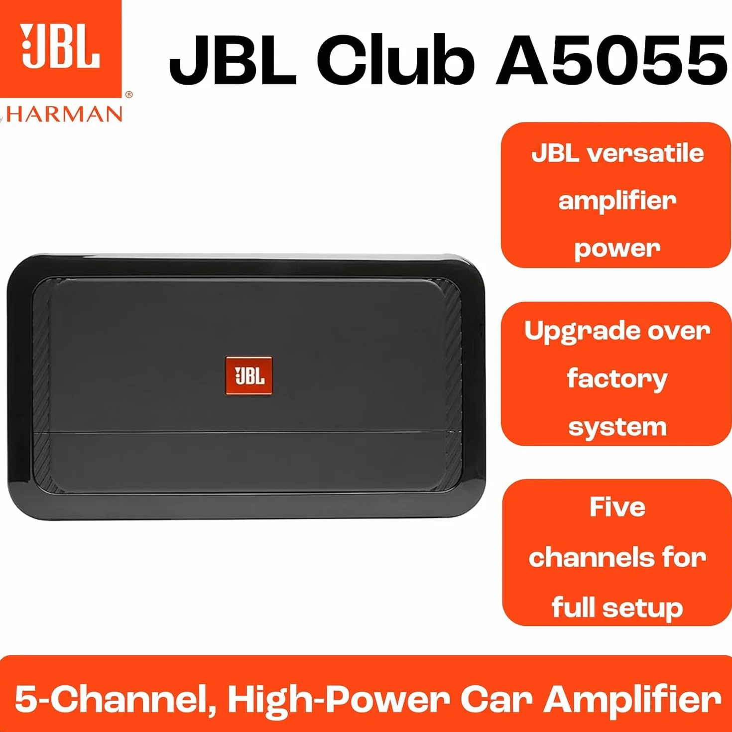 Jbl CLUBA5055 Wzmacniacz, Czarny, 28 x 23 x 11 cm