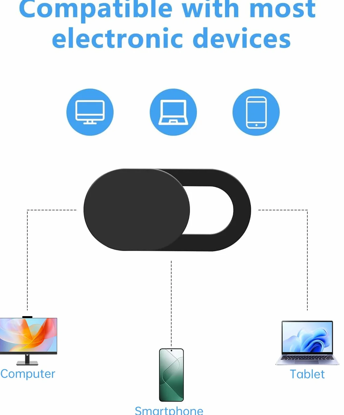 Osłona kamery internetowej, osłona na kamerę, laptop, 0.027, ultra cienka osłona na kamerę internetową do komputera, laptopa, smartfona, komputera, akcesoria do telefonu komórkowego