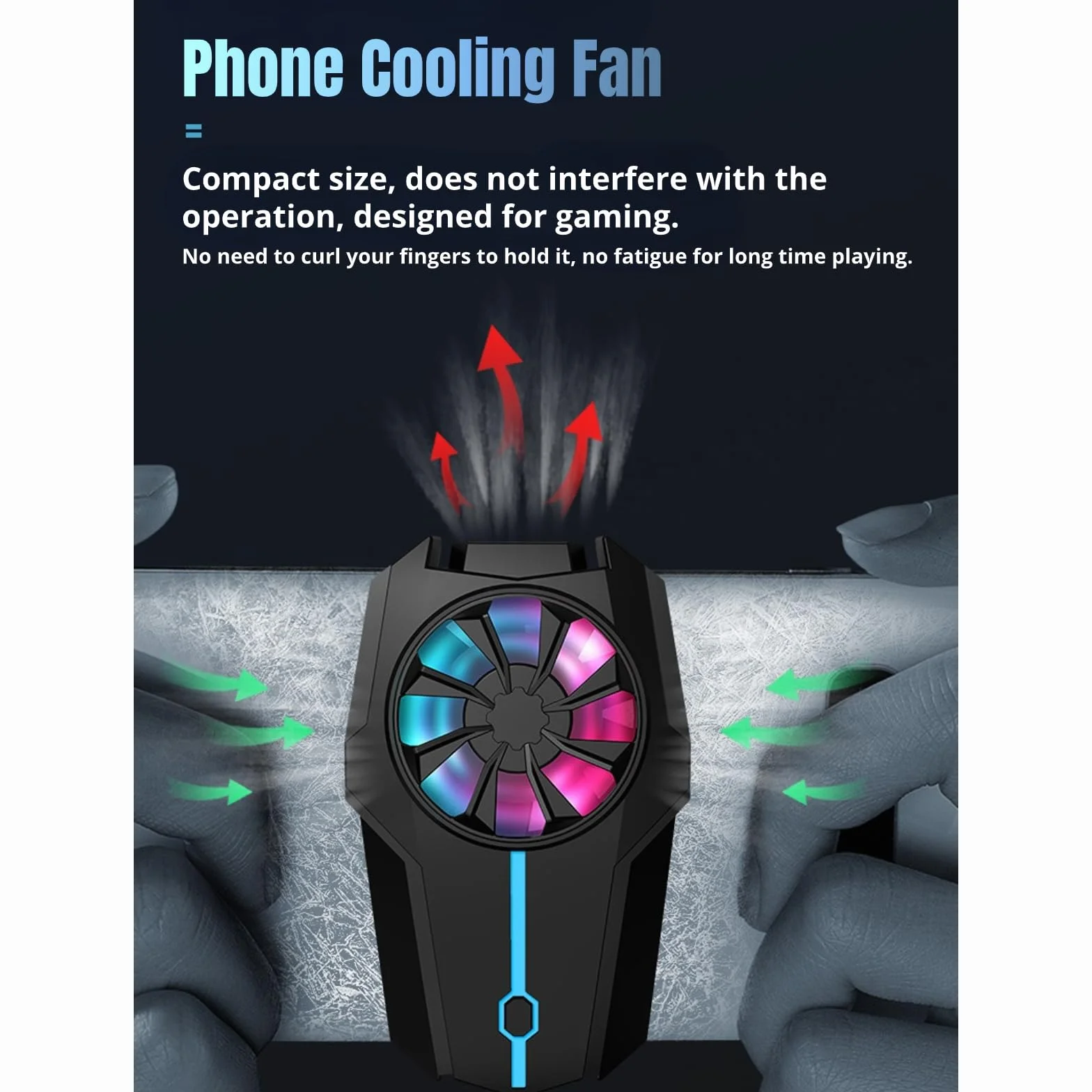 Chłodnica Telefonu do Gier, Wentylator Chłodzący Radiator Smartfonów