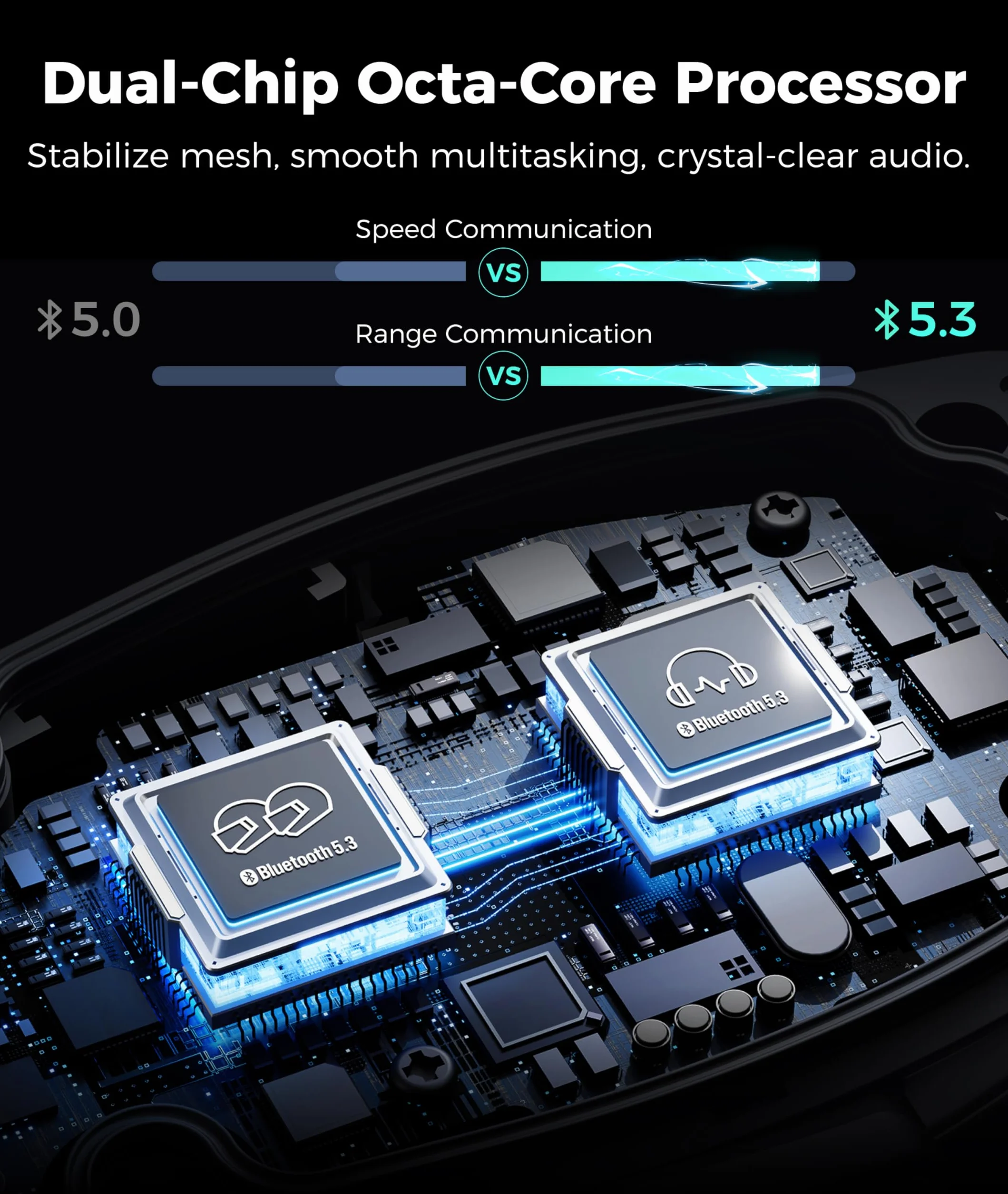 ASMAX F1s Motocyklowy zestaw słuchawkowy Bluetooth z inteligentnym sterowaniem głosowym, system komunikacji kaskowej siatkowej, podwójny chip, ENC