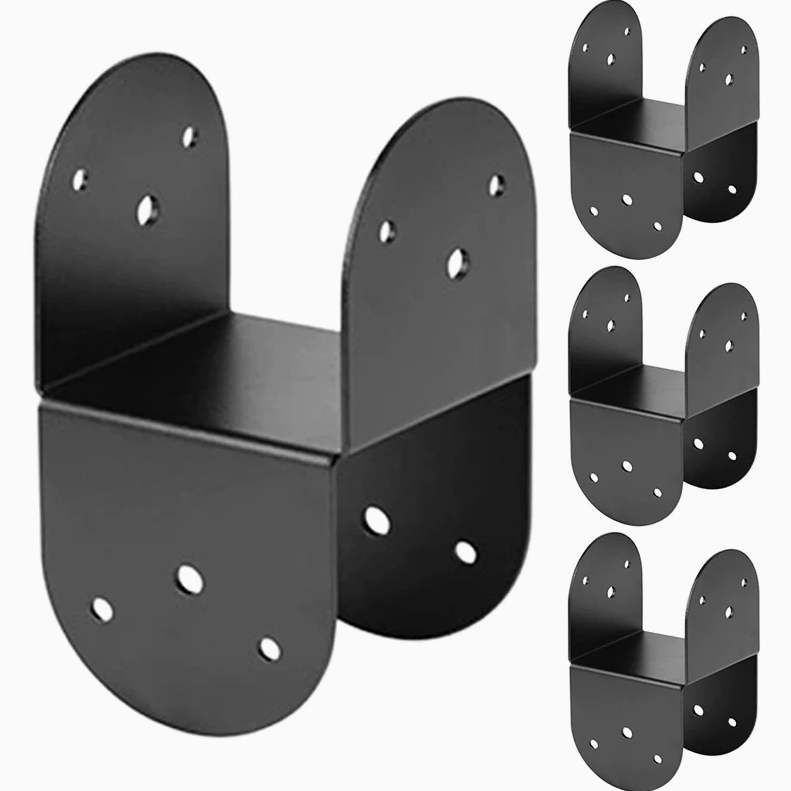 Wsporniki słupkowe – 4-częściowe wytrzymałe metalowe wsporniki, wsporniki wspornika belki strukturalnej, narzędzie do łączenia słupków drewnianych 10 x 10 cm, sprzęt do budowy pawilonu i tarasu