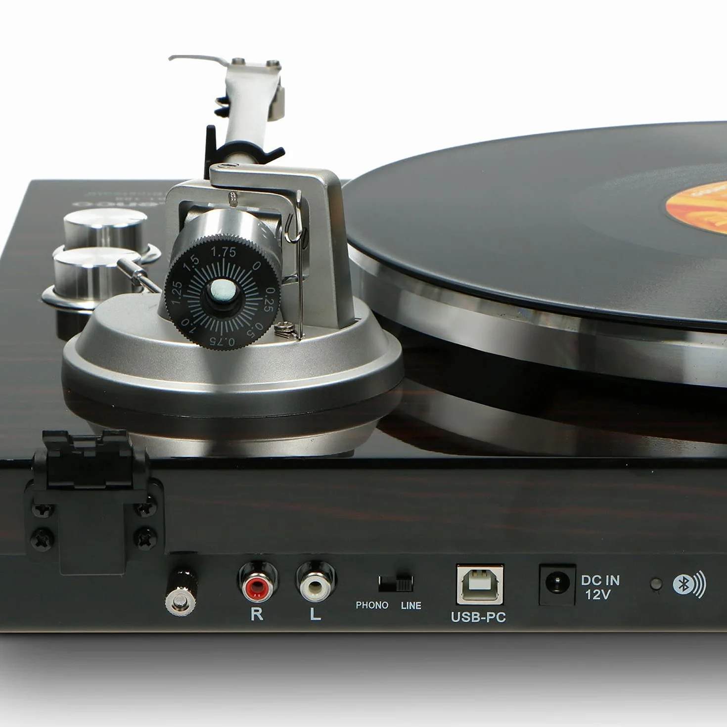Lenco Lbt-188 Gramofon, Czarny, 41.5 x 36 x 12.5 cm