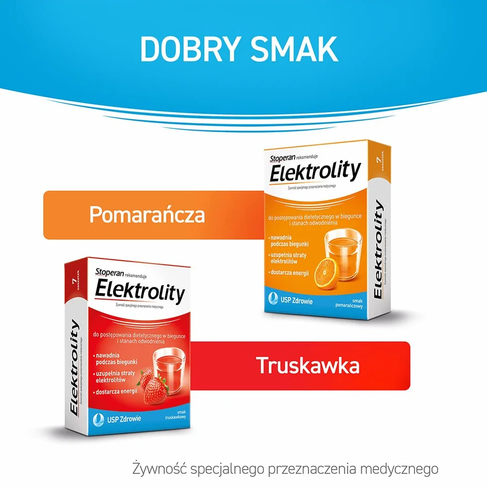 Elektrolity o smaku pomarańczowym 7 saszetek