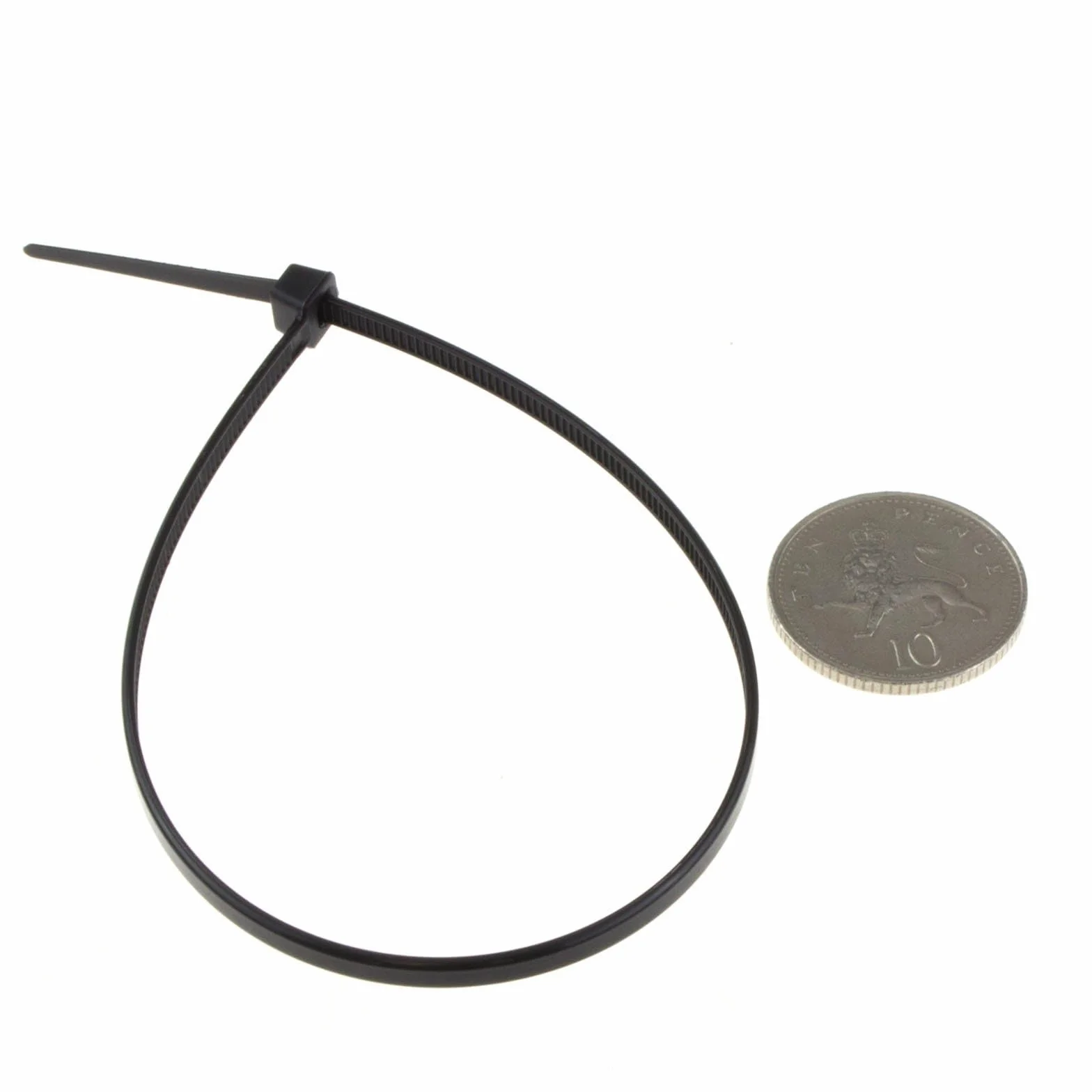 enTie Czarny kabel wiązany 3,6 mm x 250 mm nylon 66 UL certyfikat [100 opakowanie] [250 mm x 3,6 mm]