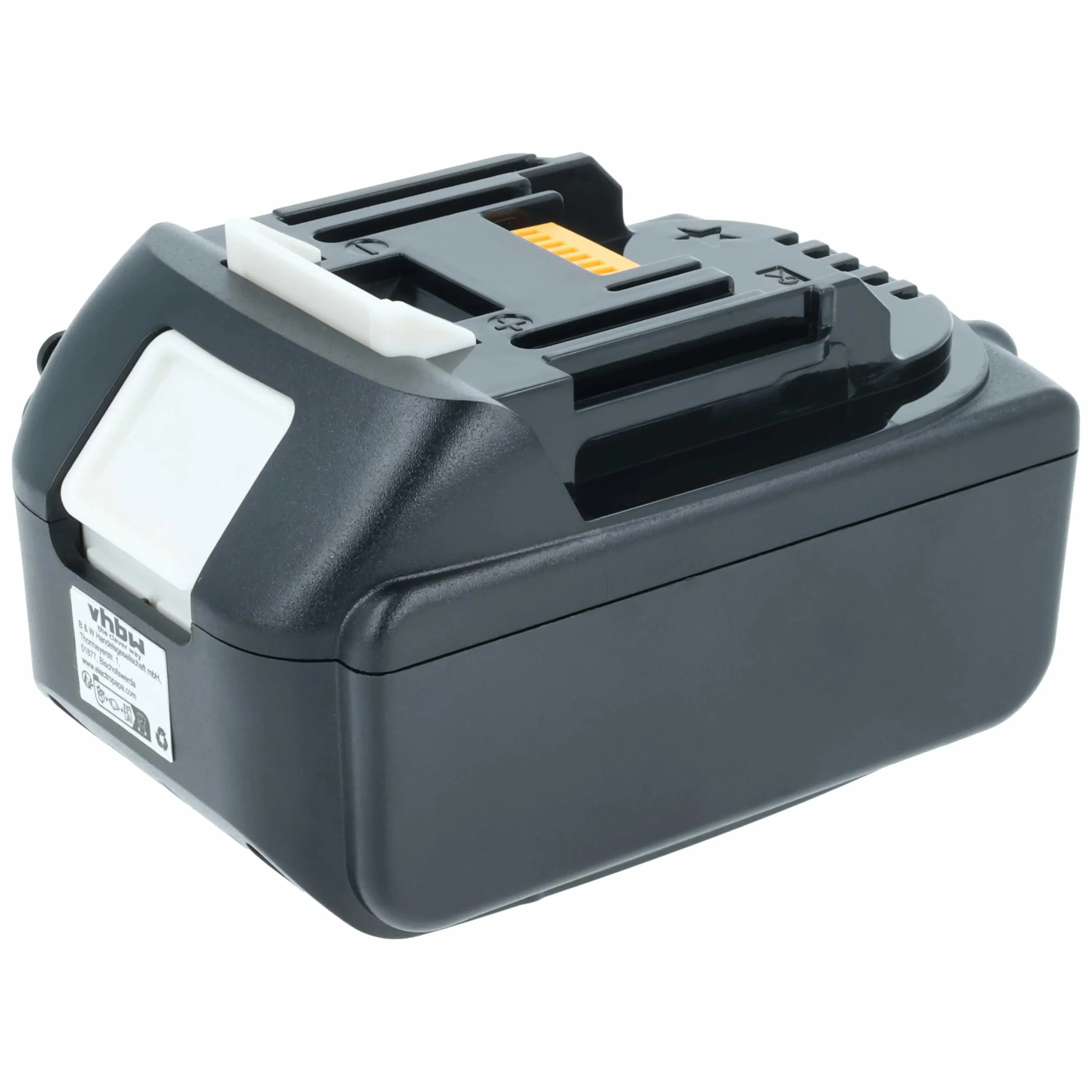 vhbw Akumulator zamienny do Makita BL1860B do narzędzi (6000 mAh, litowo-jonowy, 18 V), 1 x gniazdo USB-C