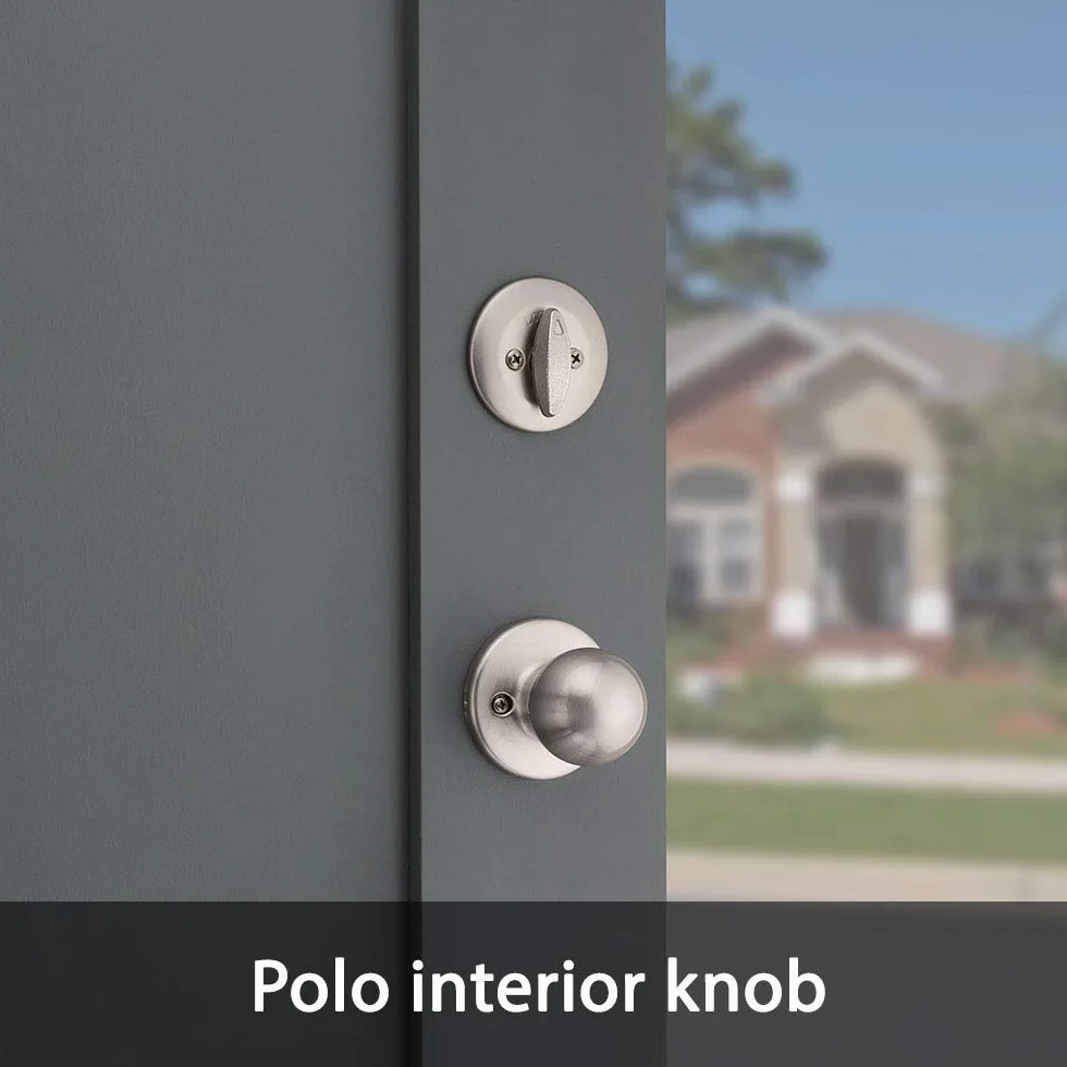 Kwikset Dakota pojedynczy cylindrowy zestaw klamek SmartKey satynowy nikiel