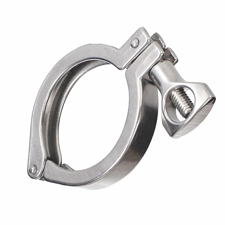 304 SUS Tri Clamp Opaska sanitarna z pojedynczym sworzniem i uszczelką(167mm)
