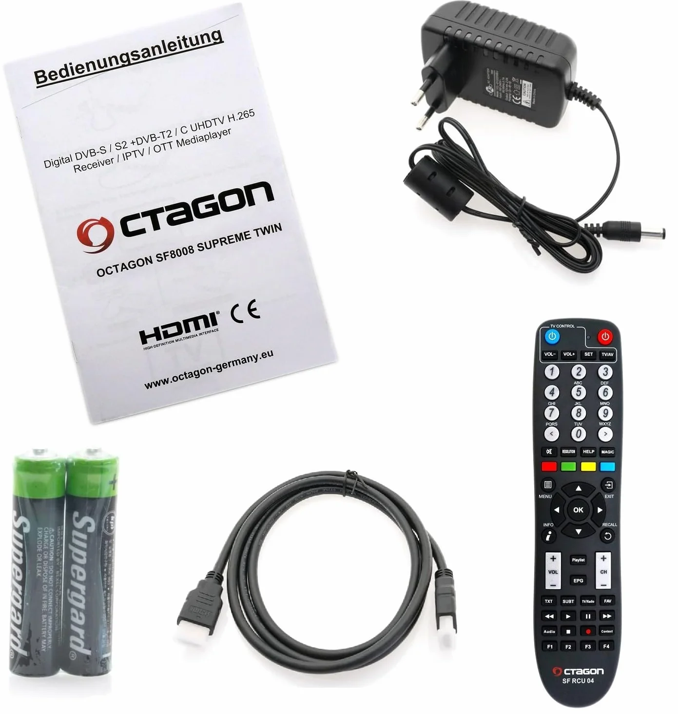 OCTAGON SF8008 UHD 4K Supreme Twin odbiornik satelitarny DVB-S2X E2 Linux Define OS
