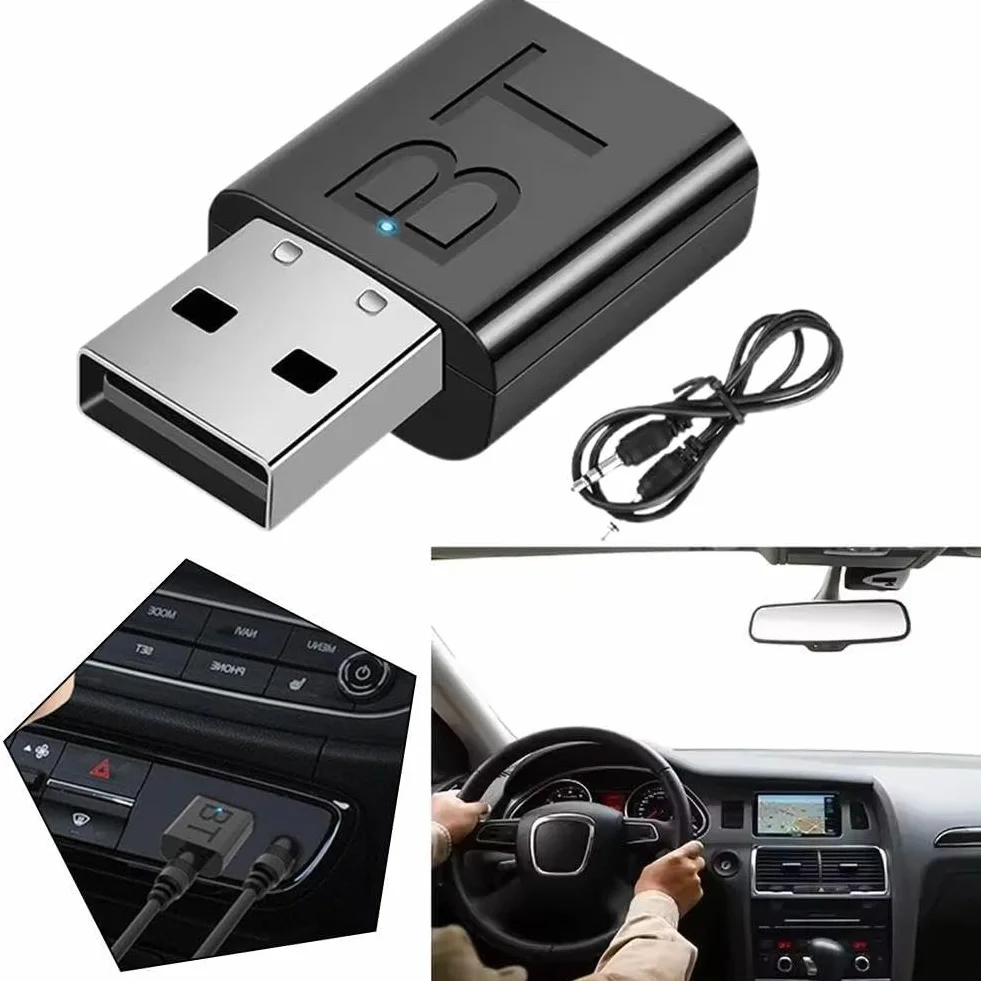 Odbiornik nadajnika USB Bluetooth 5.0 mini adapter audio samochód